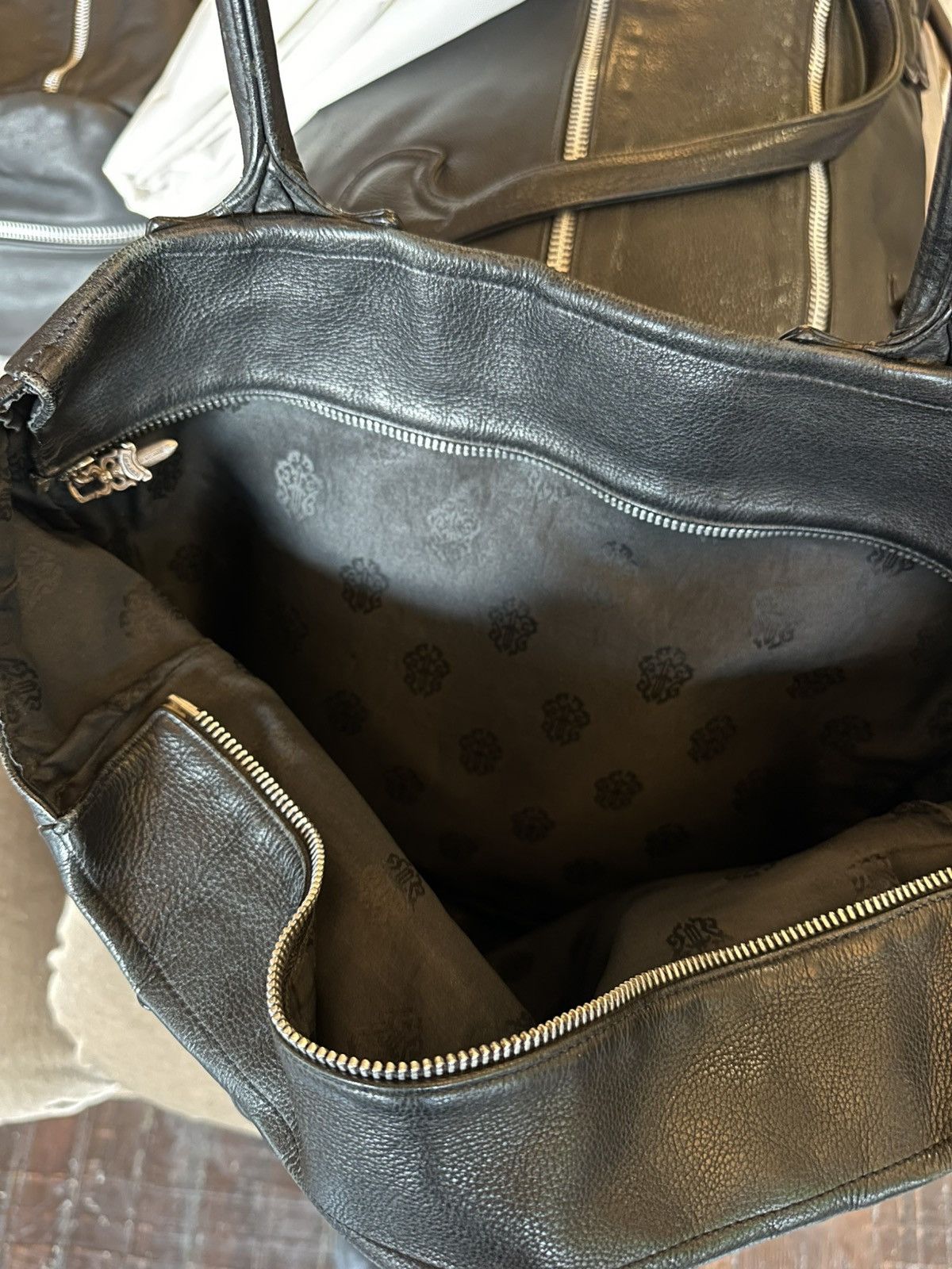Chrome Hearts CHROME HEARTS THRASHED 4 PATCH LEATHER TOTE BAG Size ONE SIZE - 7 Thumbnail