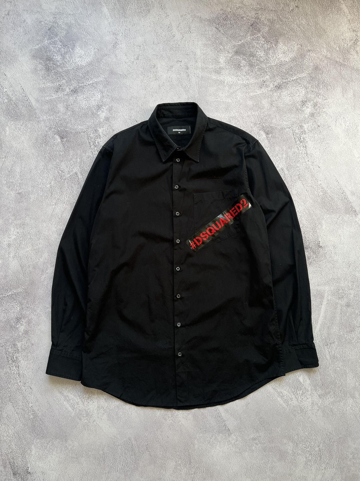 Dsquared2 Dsquared2 Cotton Black Shirt Men’s Size:52(L) Size US L / EU 52-54 / 3 - 1 Thumbnail