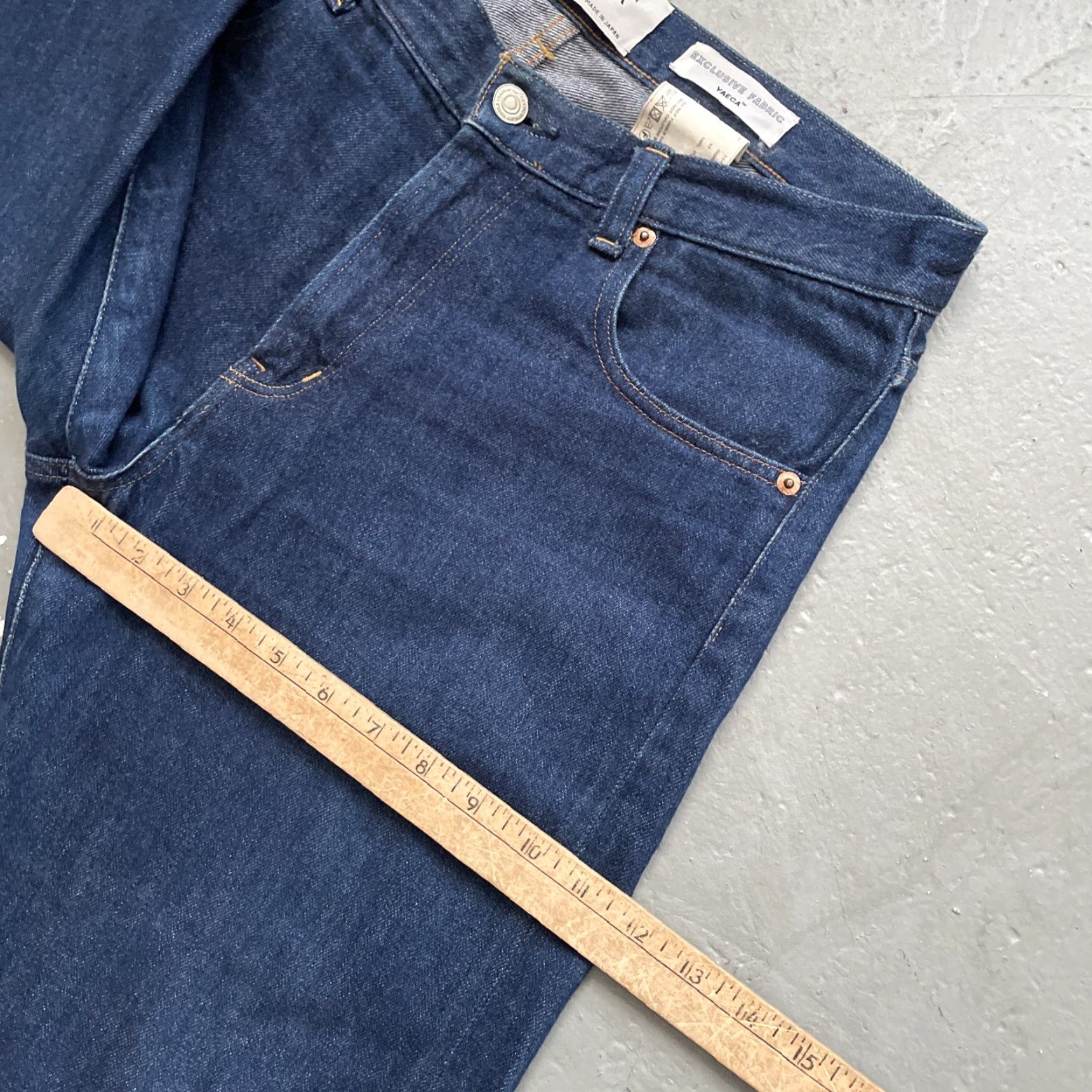 Denime VINTAGE Yaeca Jeans Indigo Denim Selvedge Fukubu Made In Japan 33 Jeans Mens Blue 90s Heritage Workwear Japanese (if 90s) Size US 33 - 5 Thumbnail