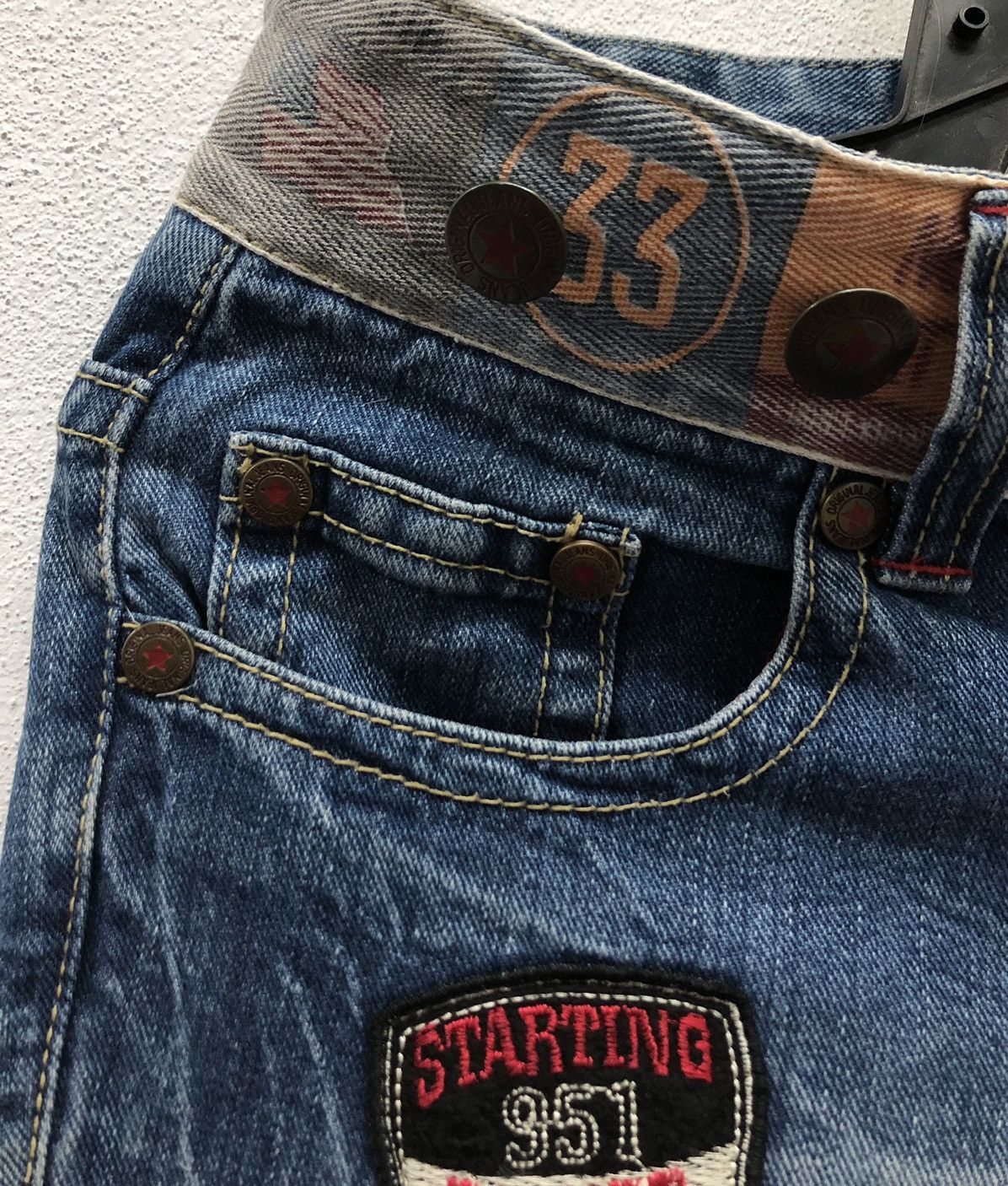 Jean Vintage Original Jeans Pants Size 32" / US 10 / IT 46 - 5 Thumbnail