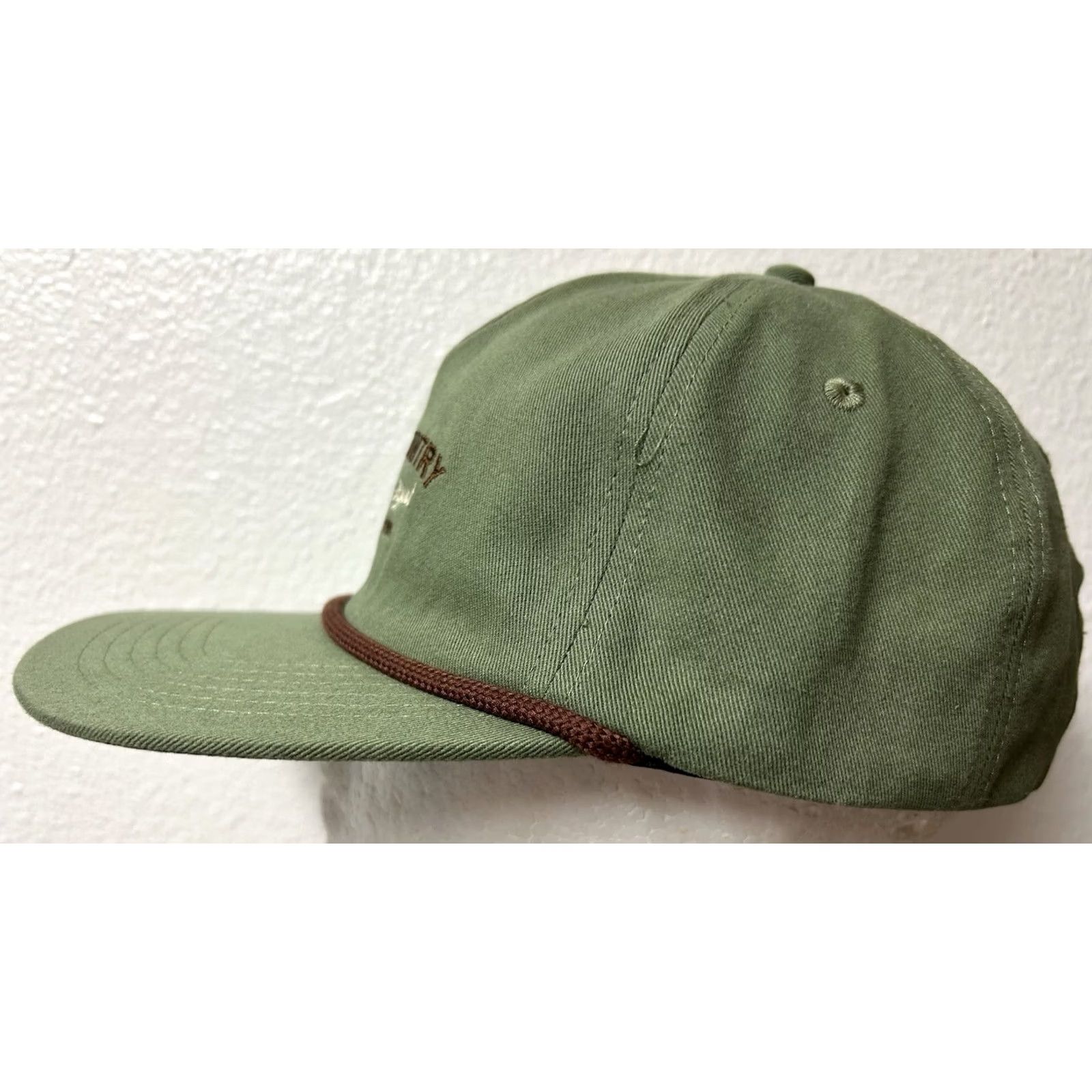 Vintage VINTAGE Backcountry Gear And Apparel SnapBack Rope Hat Fly Fishing Adventure Hat Unisex Adults One Size Green Snapback Fish Hat Womens? Size ONE SIZE - 4 Thumbnail