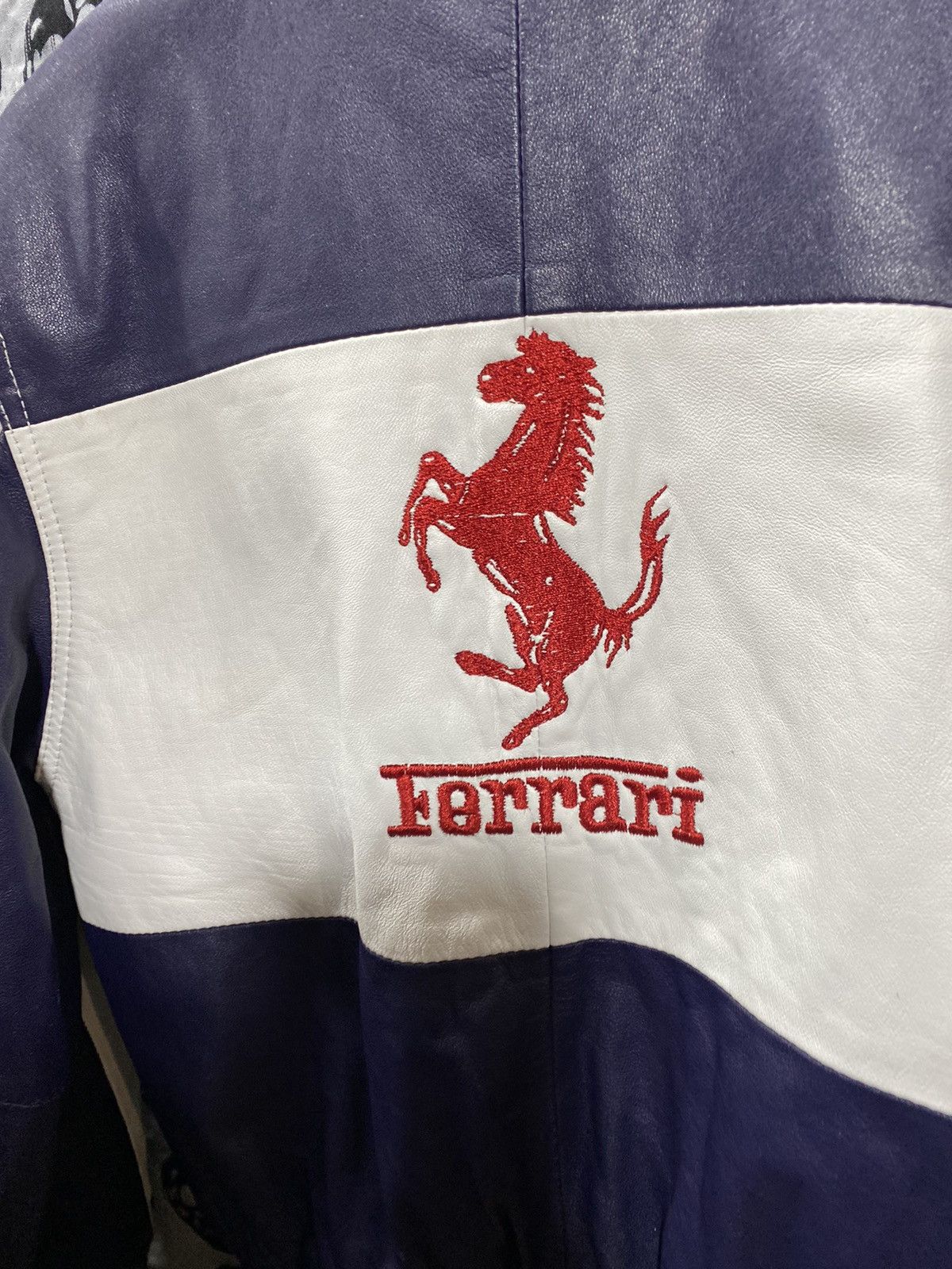 Ferrari Ferrari Vintage leather jacket big logo for woman Size XS / US 0-2 / IT 36-38 - 14 Thumbnail