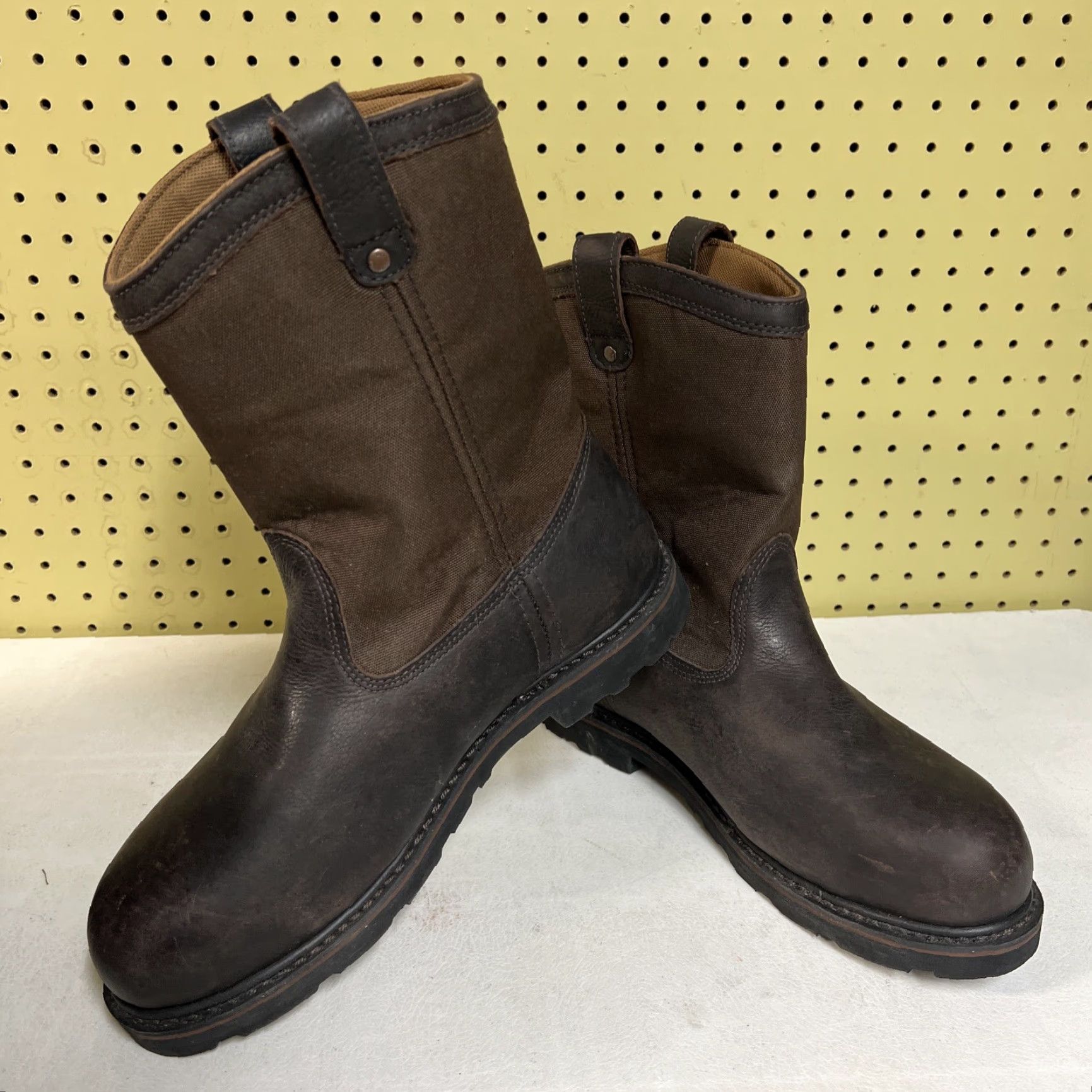 Vintage C.E. Schmidt Brown 10" Steel Toe Waterproof Work Boots - Mens Size 12 W Size US 12 / EU 45 - 3 Thumbnail