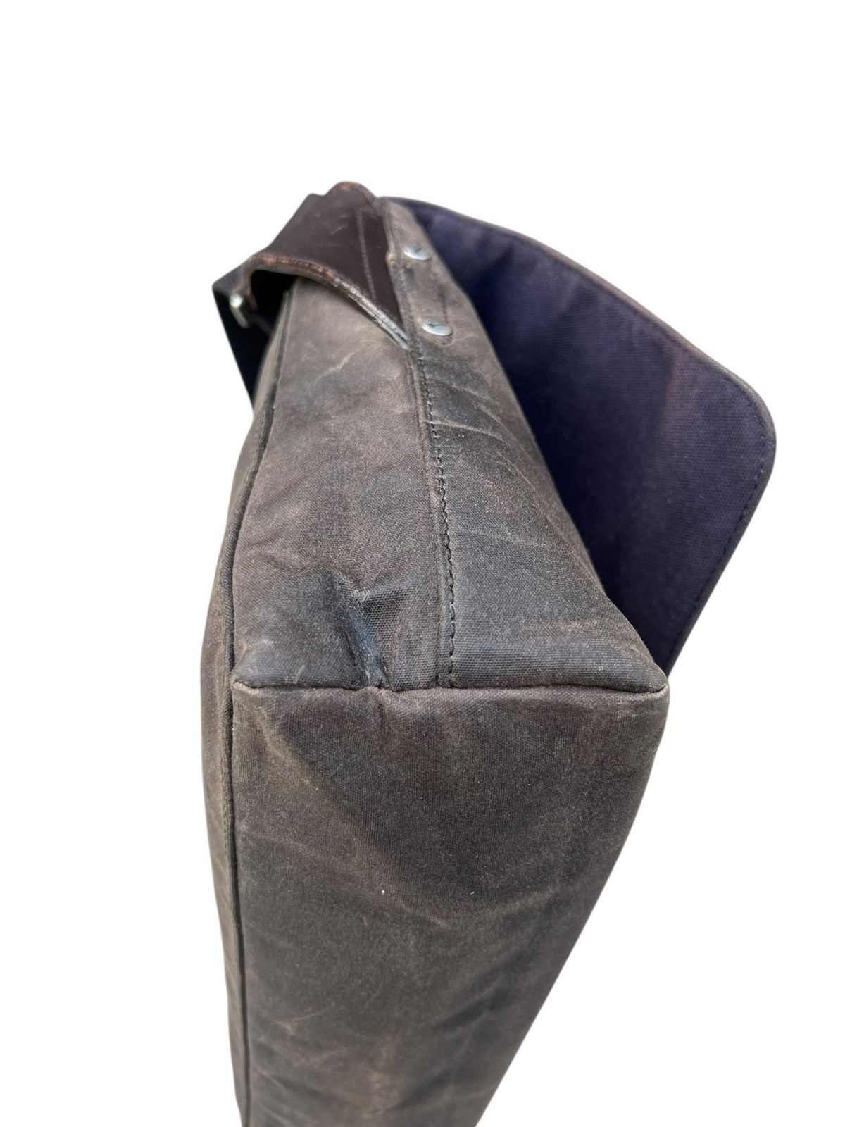 Jack Spade Jack Spade USA Patina Waxed Cotton Canvas Messenger Bag Size ONE SIZE - 13 Thumbnail
