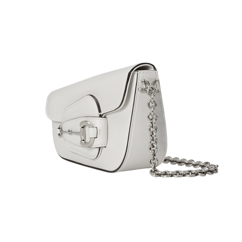 Gucci GUCCI Horsebit 1955 Mini White Shoulder Bag Size ONE SIZE - 2 Thumbnail
