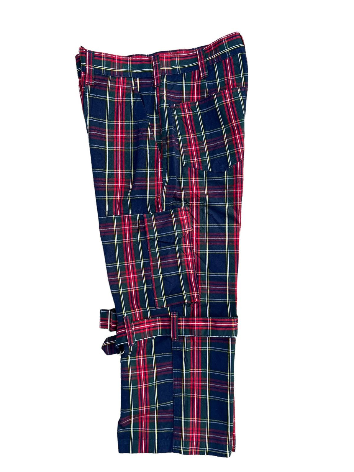 Vintage Vintage 2000s Boys Batsu Tartan Bondage 3 Quarter Pant Size US 29 - 6 Thumbnail