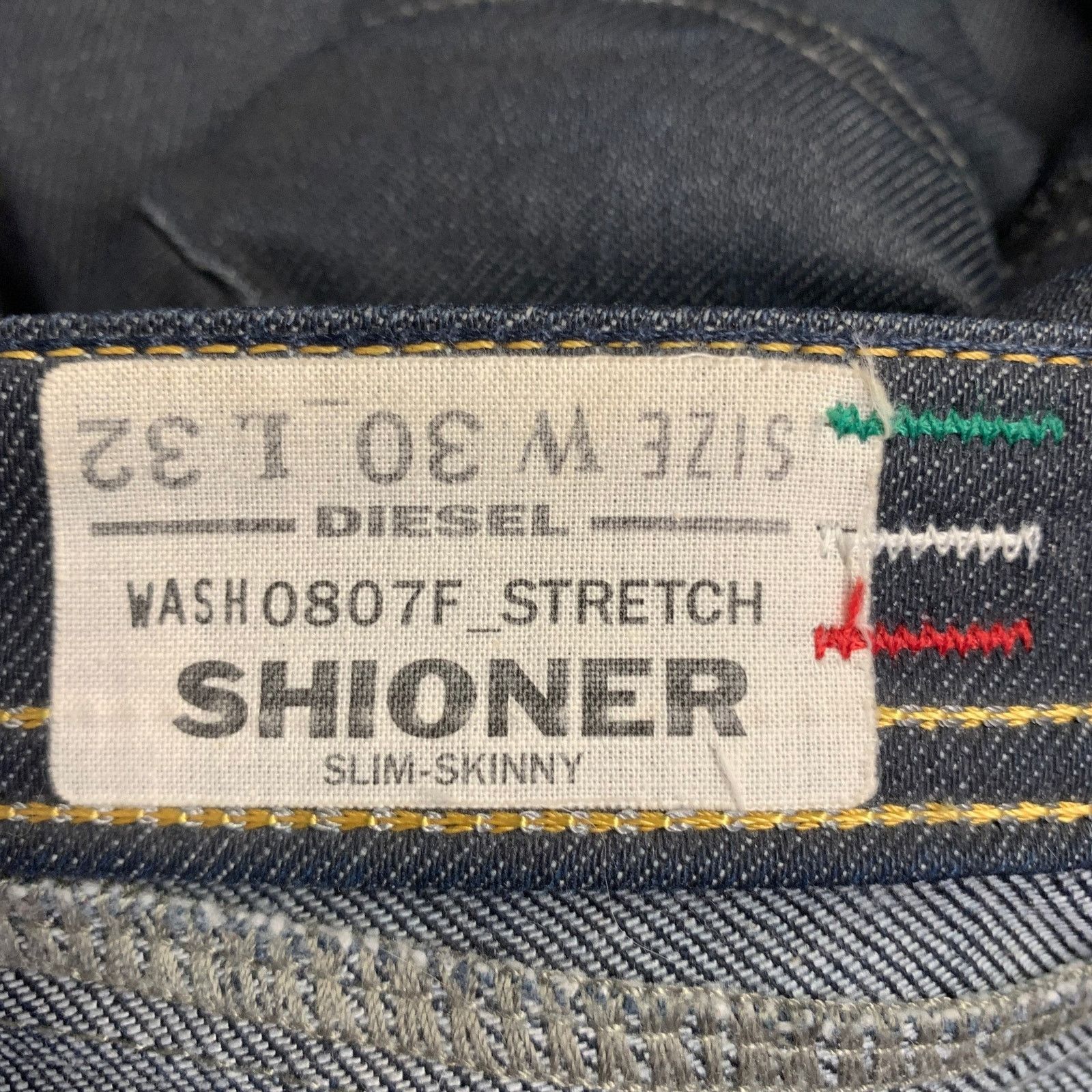 Diesel DIESEL Shioner Cotton Twill Sequined Distressed Skinny Jeans Size US 30 / EU 46 - 8 Thumbnail