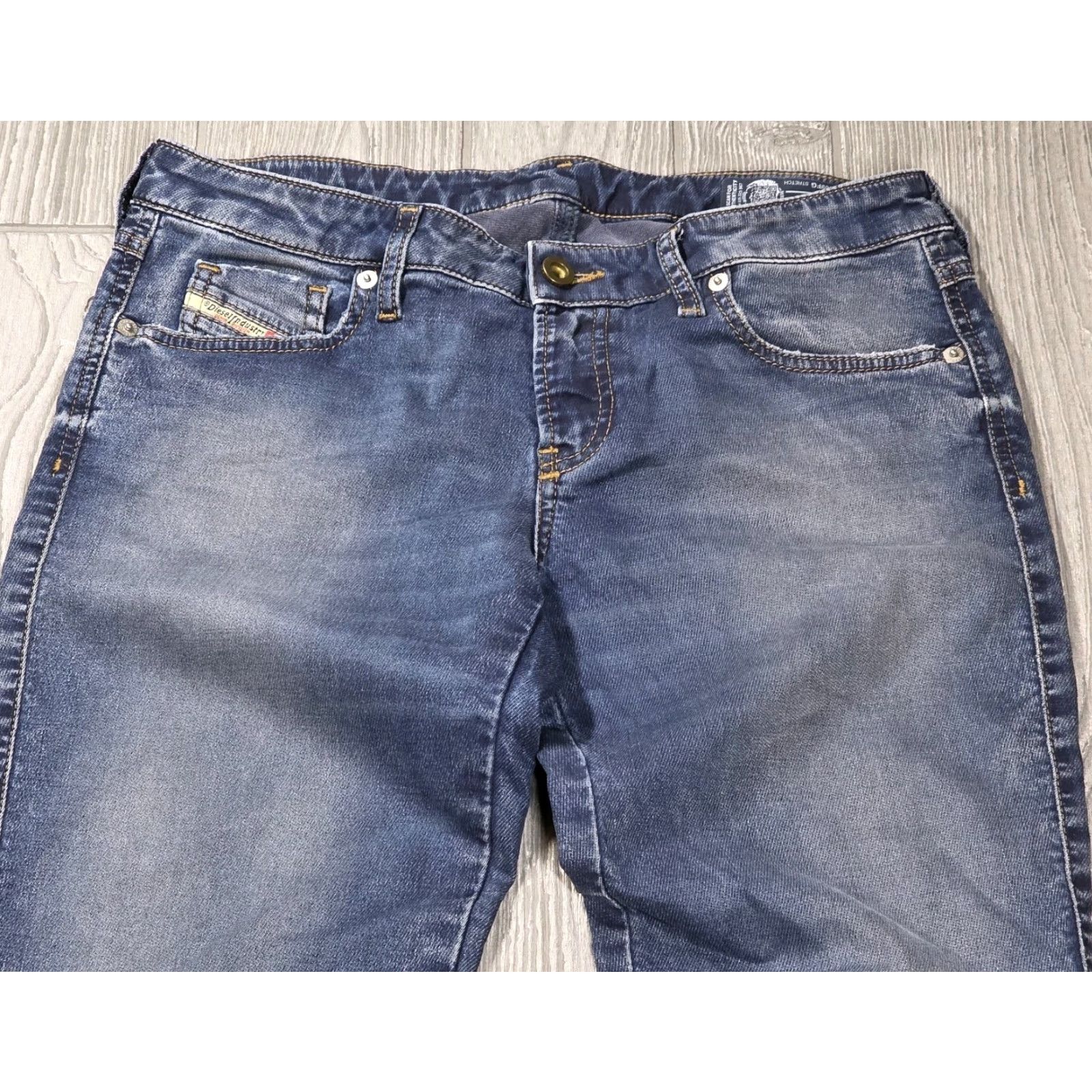 Diesel DIESEL GRACEY NE 069FG Womens Denim Stretch Slim 29x32 Tapered Jeans Sweatpants Denim Powerhouse Size 29" - 3 Thumbnail