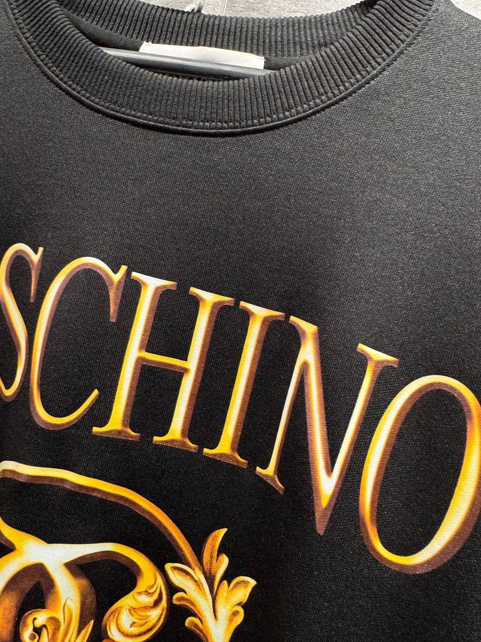 Moschino Moschino Couture Black Logo Print Cotton Sweatshirt Size XL Size US XL / EU 56 / 4 - 4 Thumbnail