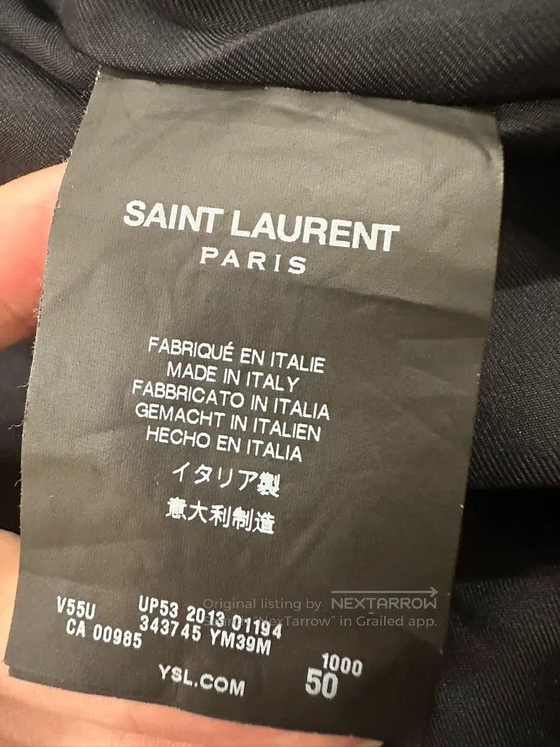 Saint Laurent Paris Saint Laurent Paris Vintage Black Patchwork Lamb Fur Black Size US M / EU 48-50 / 2 - 3 Thumbnail