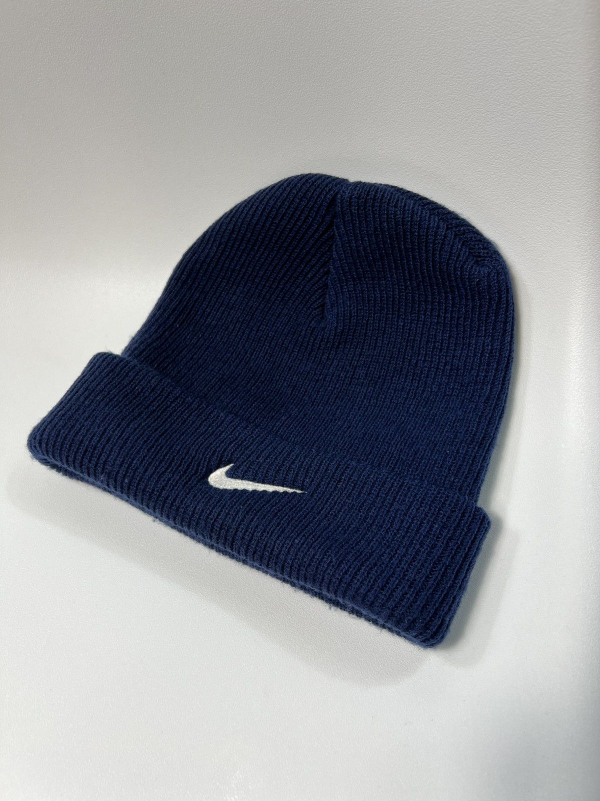 Nike Nike UNC Tar Heels Beanie Navy Double Sided Swoosh NC Cuff Size ONE SIZE - 3 Thumbnail