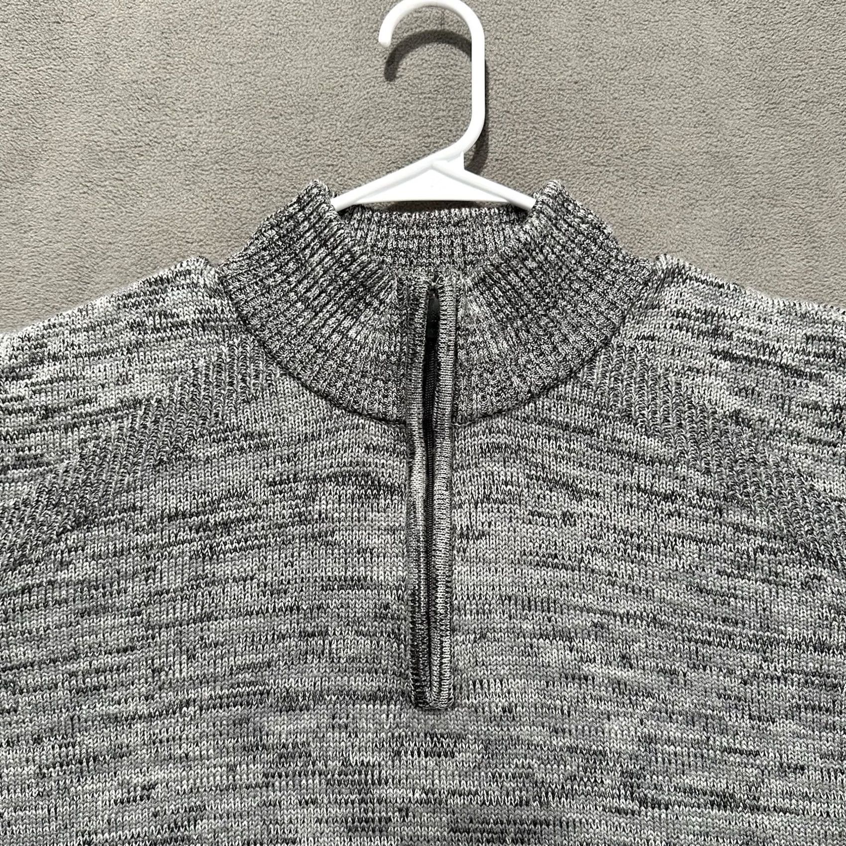 Vintage Alaskan Hardgear Sweater Mens L Heather Gray Wool 1/4 Zip EUC Pullover Logo Zipper 2XL? Size US L / EU 52-54 / 3 - 4 Thumbnail