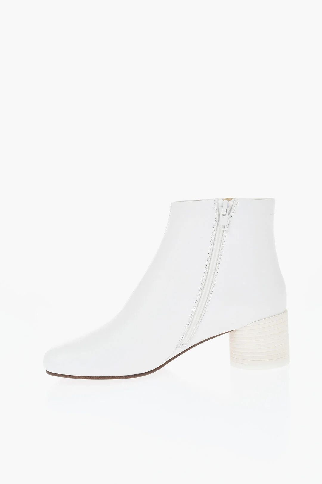 Maison Margiela og1mm0426 Leather Ankle Boots in White Size US 8 / IT 38 - 2 Thumbnail