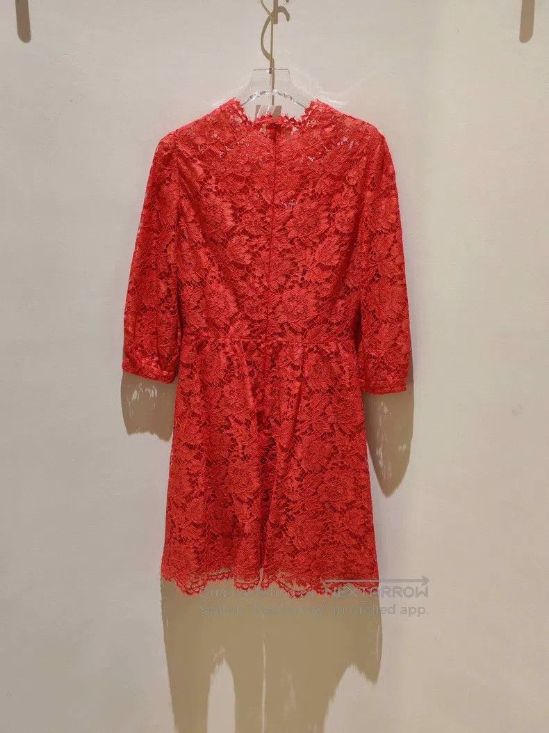 Valentino Valentino Red lace dress Size XS / US 0-2 / IT 36-38 - 6 Thumbnail