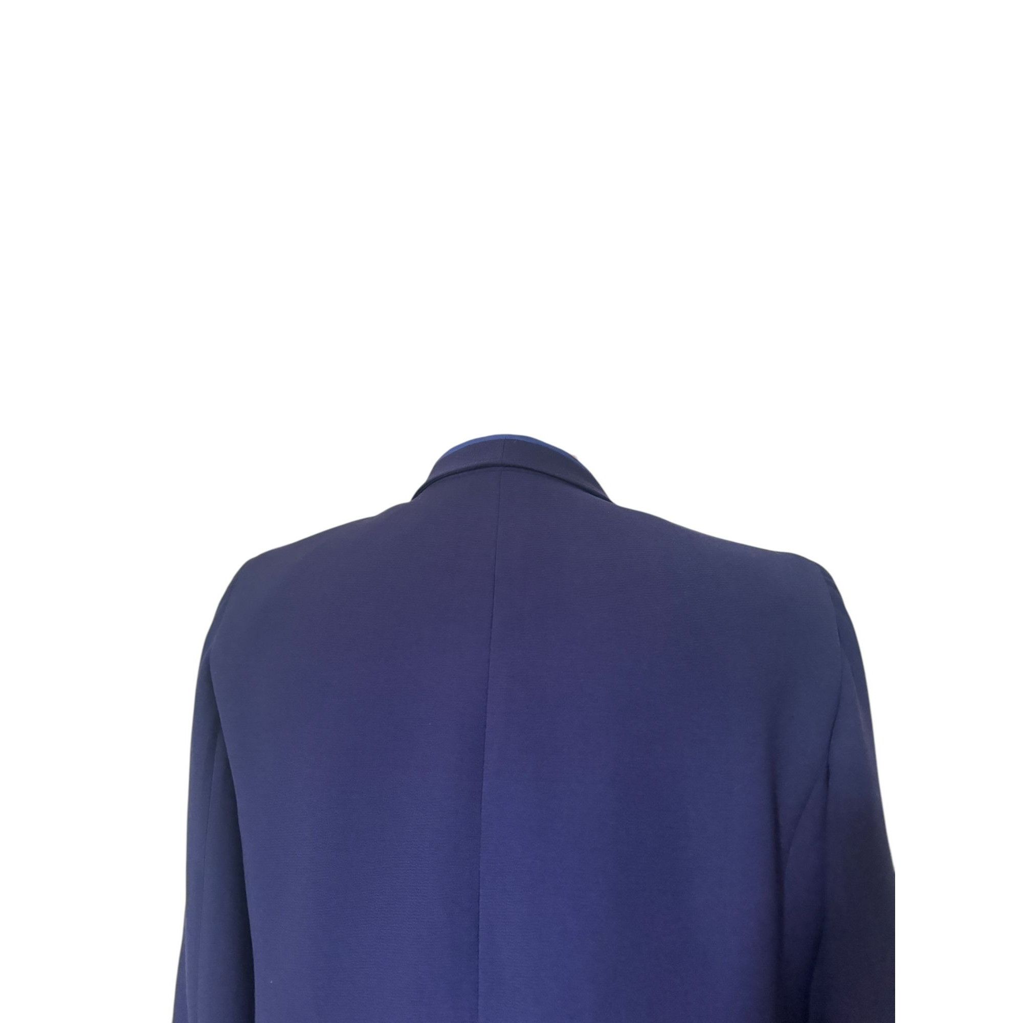 Hermes Navy Wool Blazer with Contrasting Lapel Size L / US 10 / IT 46 - 6 Thumbnail