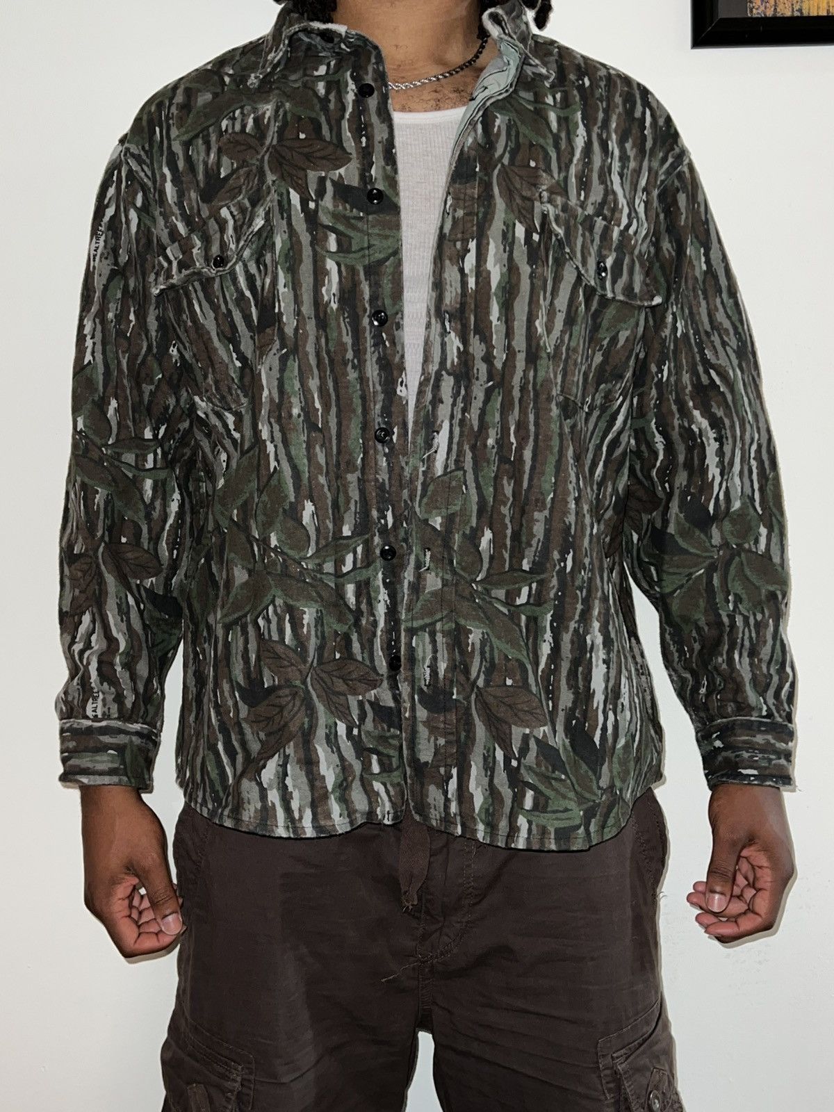 Realtree Vintage Real Tree Camo Jacket Shirt Deerskin Size US XL / EU 56 / 4 - 1 Thumbnail