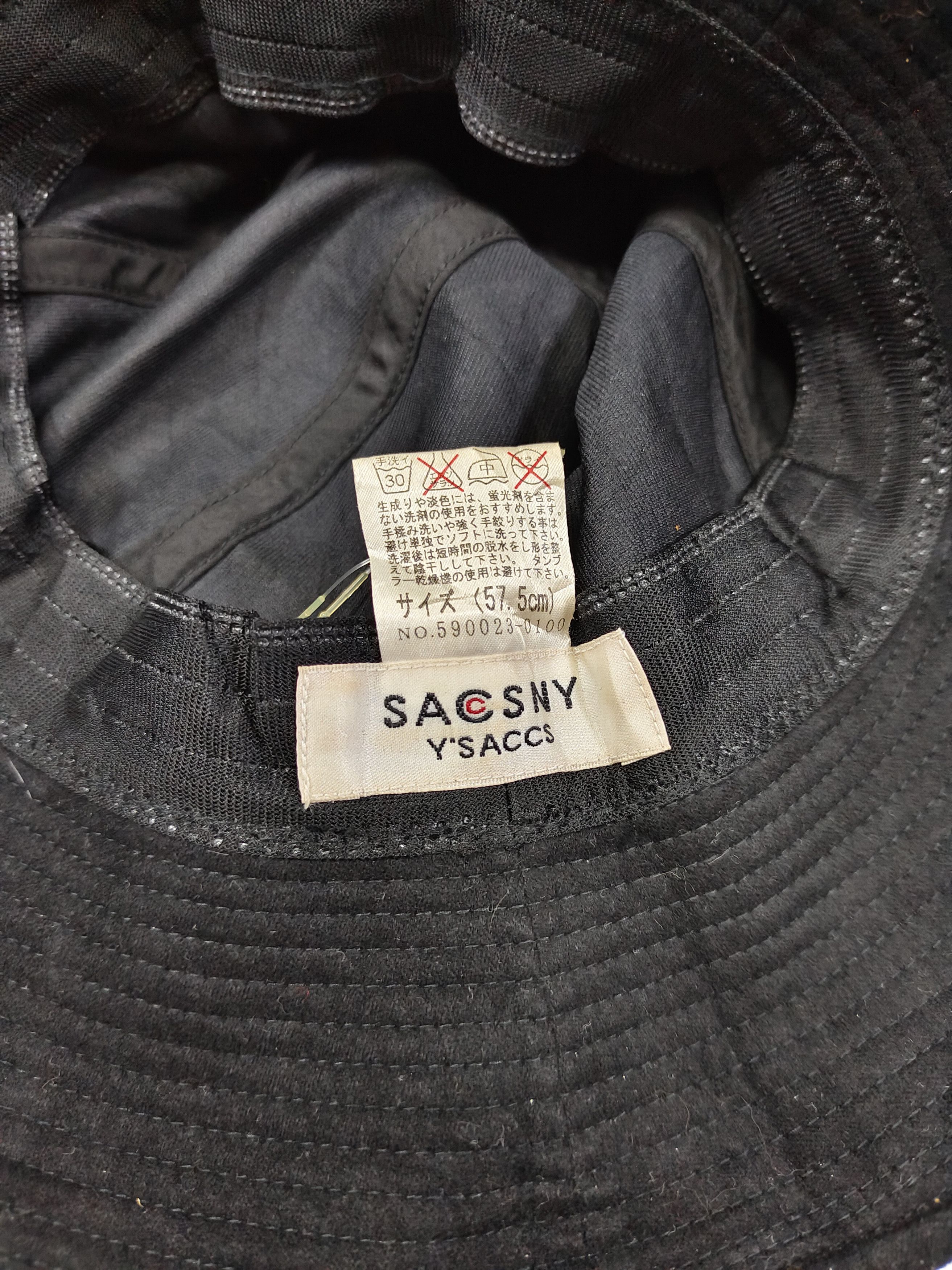 Yohji Yamamoto Y’SACCS SACSNY By Yohji Wide Brim Minimal Solid Bucket Hat Size ONE SIZE - 7 Thumbnail