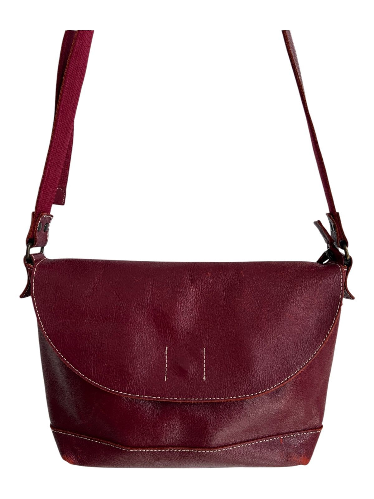 Comme des Garcons 🇯🇵 Craft LILY Genuine Leather Crossbody Messenger Bag Size ONE SIZE - 6 Thumbnail