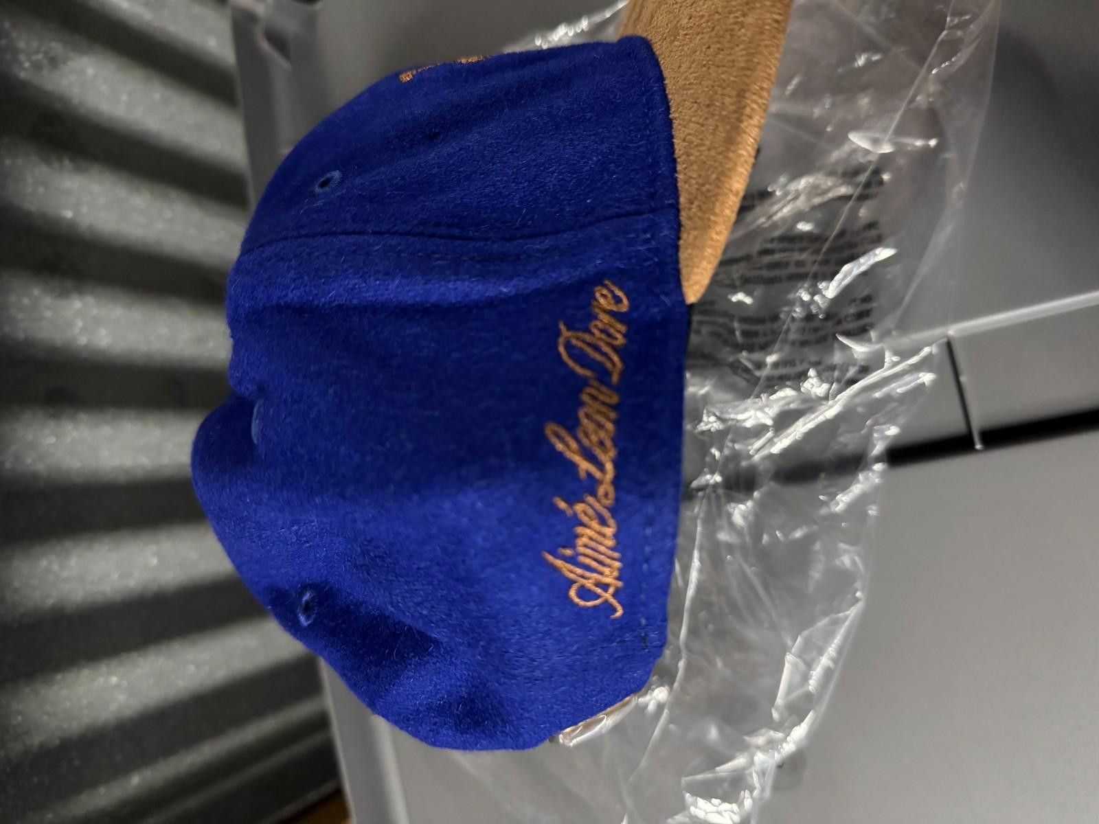 New Era Aime Leon Dore New Era Melton Wool Mets Hat Blue Size ONE SIZE - 2 Thumbnail