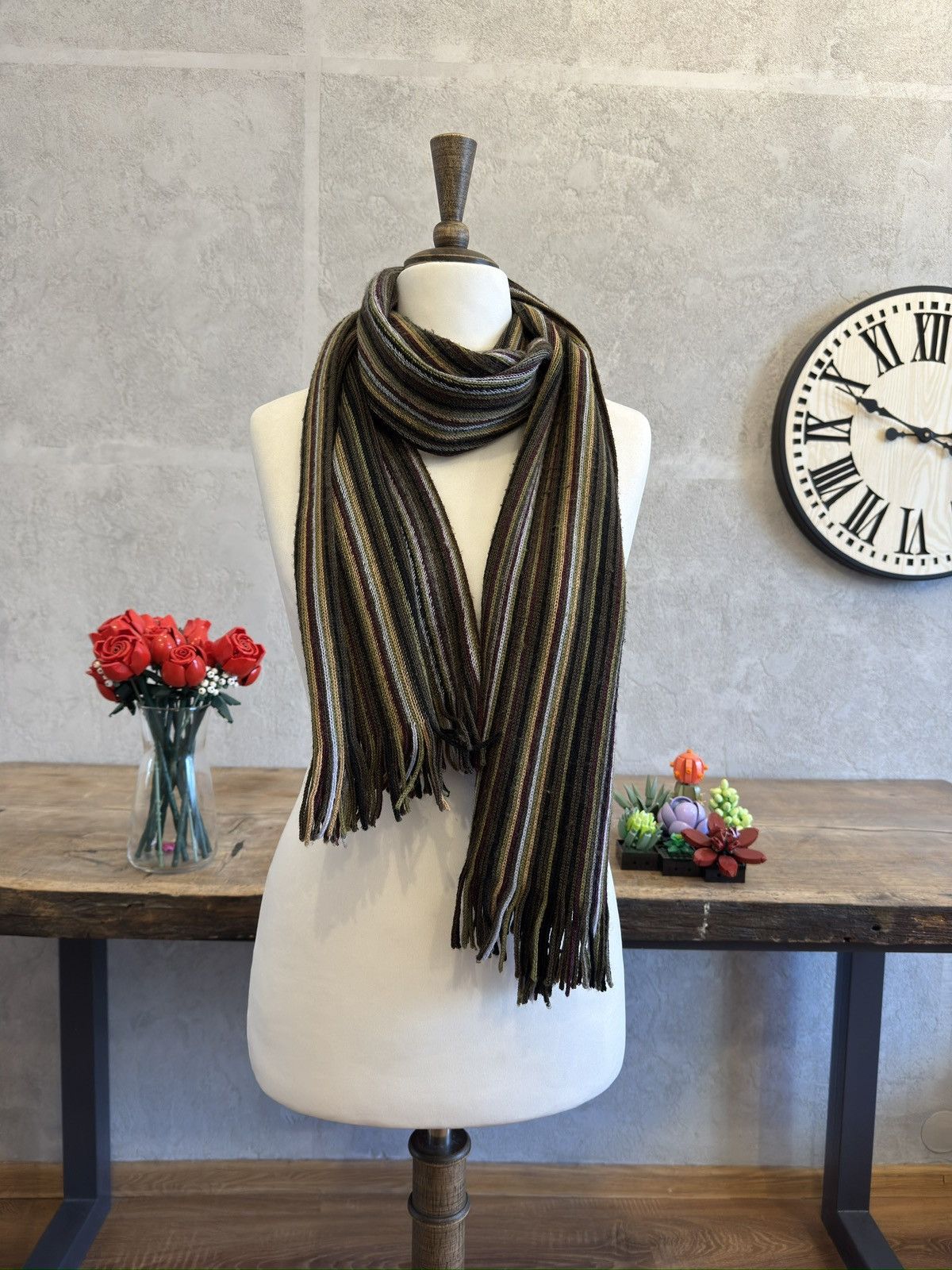 Vintage Vintage avant garde scarf wool 90s 00s if6was9 lgb skater Size ONE SIZE - 1 Thumbnail