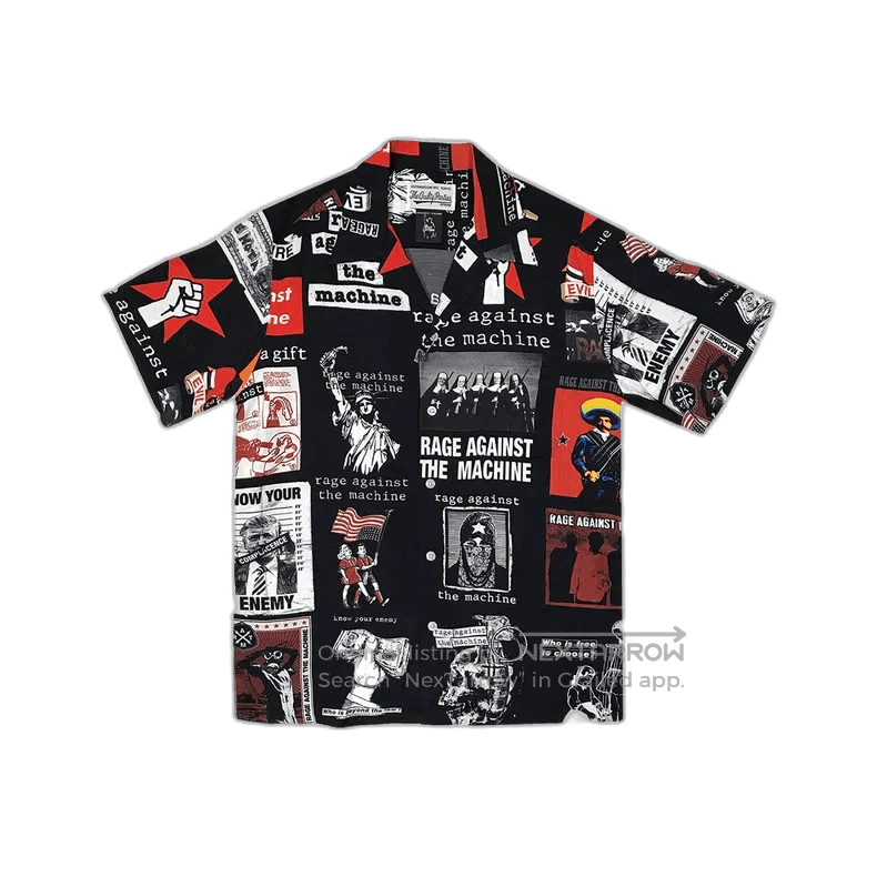 WACKO MARIA RAGE AGAINST HAWAIIAN SHIRT