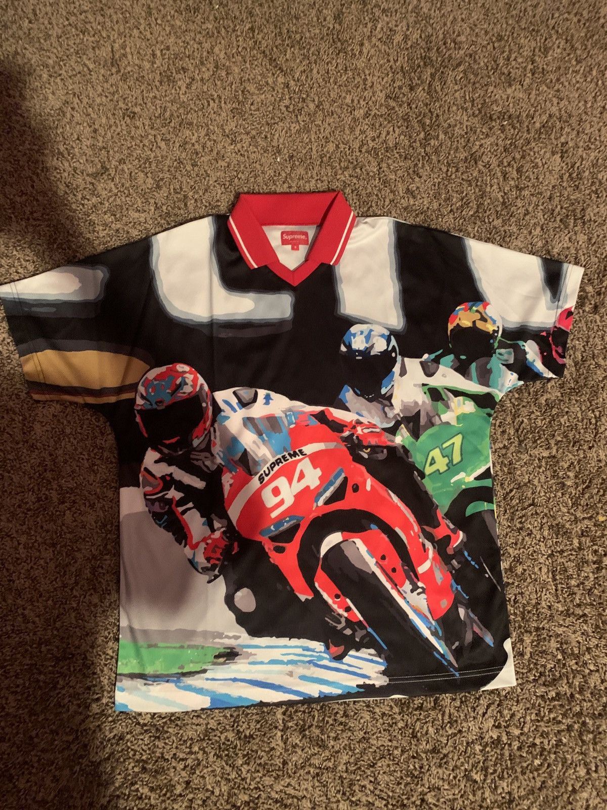 Supreme Supreme Motorcycle Soccer Jersey Size US S / EU 44-46 / 1 - 1 Thumbnail