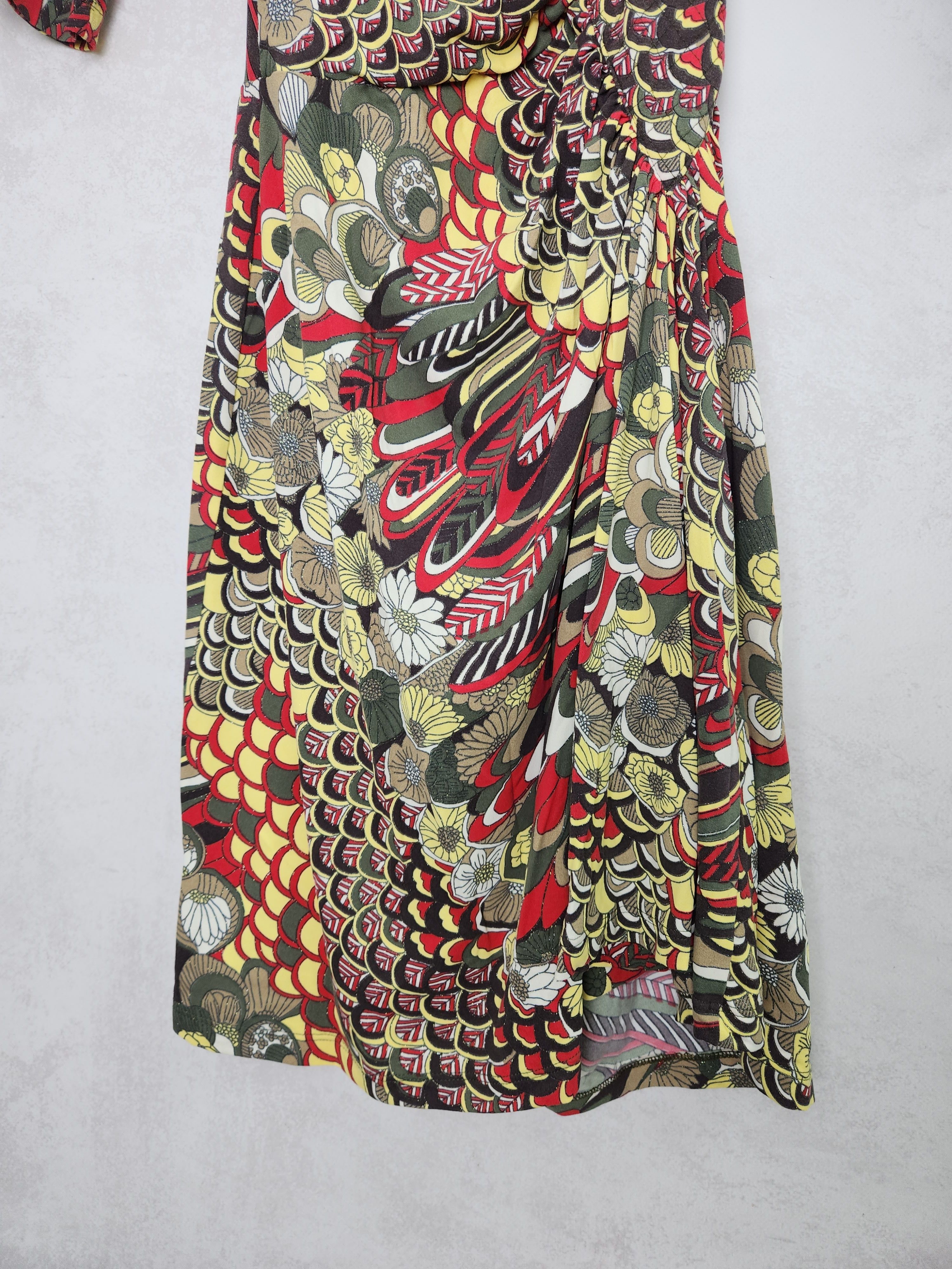 Roberto Cavalli Roberto Just Cavalli Wrap Sexy floral printed mini dress Size M / US 6-8 / IT 42-44 - 3 Thumbnail
