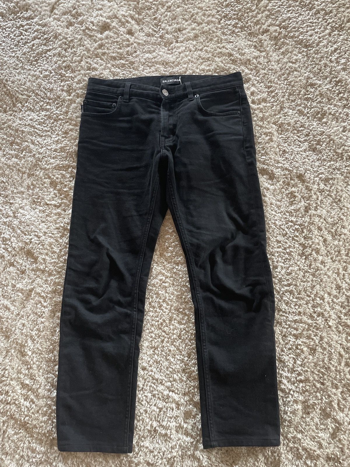 Balenciaga Balenciaga black denim Size US 30 / EU 46 - 1 Thumbnail