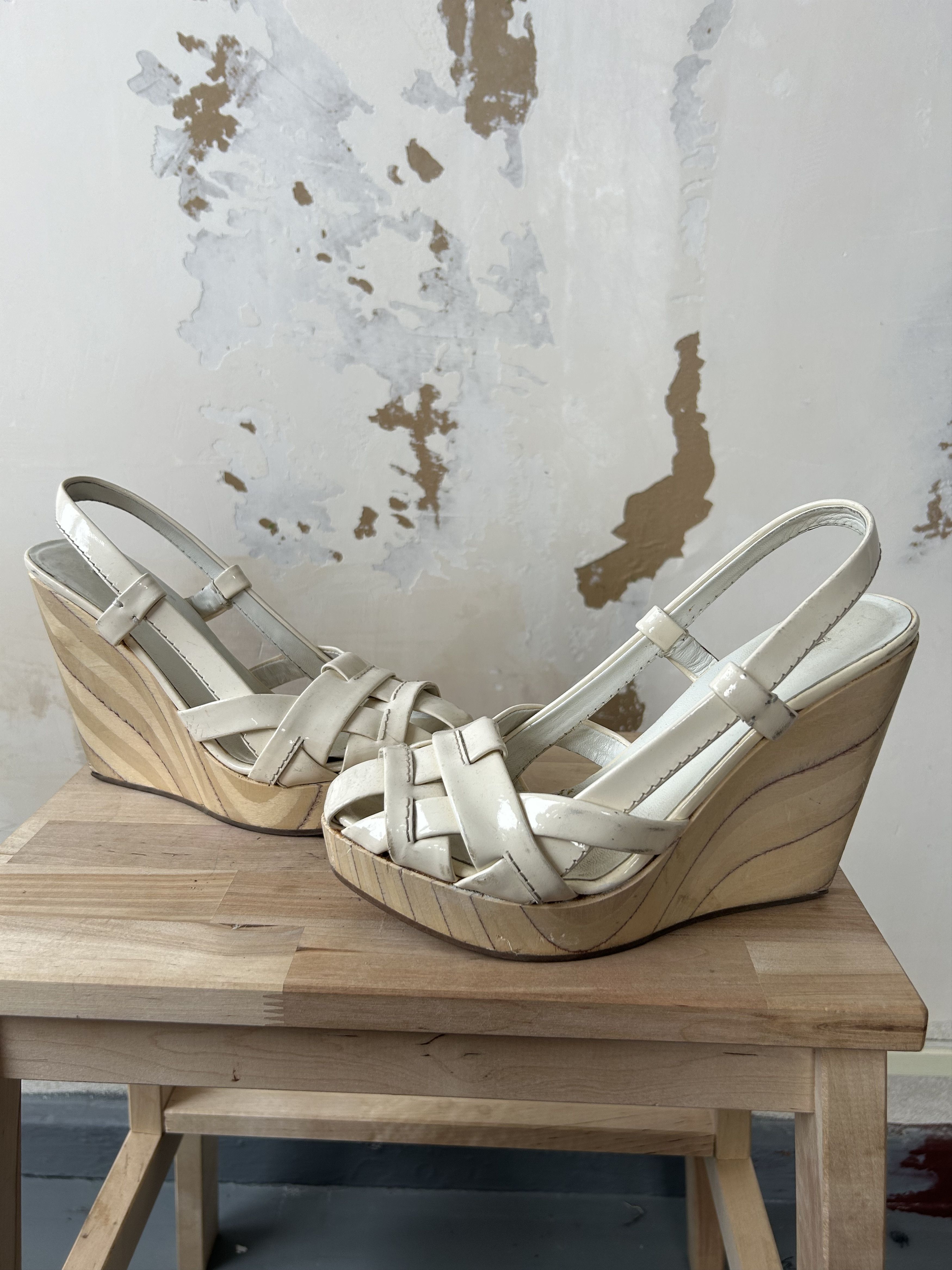 Designer × Miu Miu Miu Miu heels Platform Sandals Size US 6 / IT 36 - 1 Thumbnail