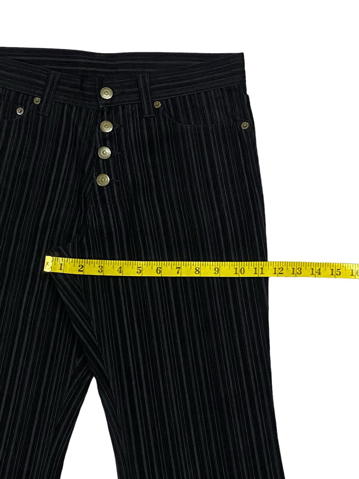 Tornado Mart Tornado Mart Flared Striped Corduroy Cotton Pants Size US 29 - 8 Thumbnail