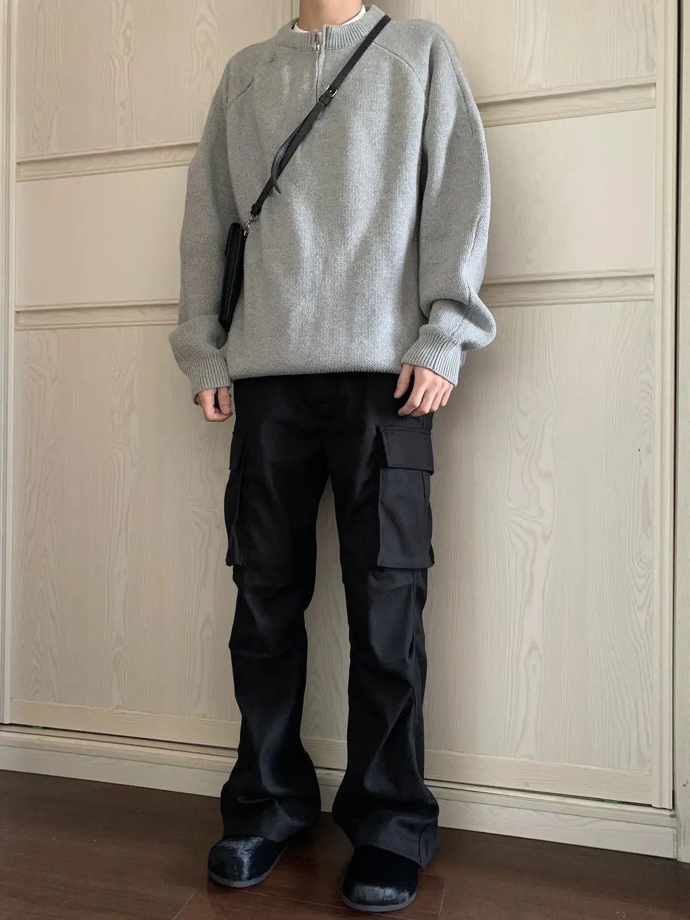 Japanese Brand × Jean Black Stacked Cargo Pants Size US 32 / EU 48 - 1 Thumbnail