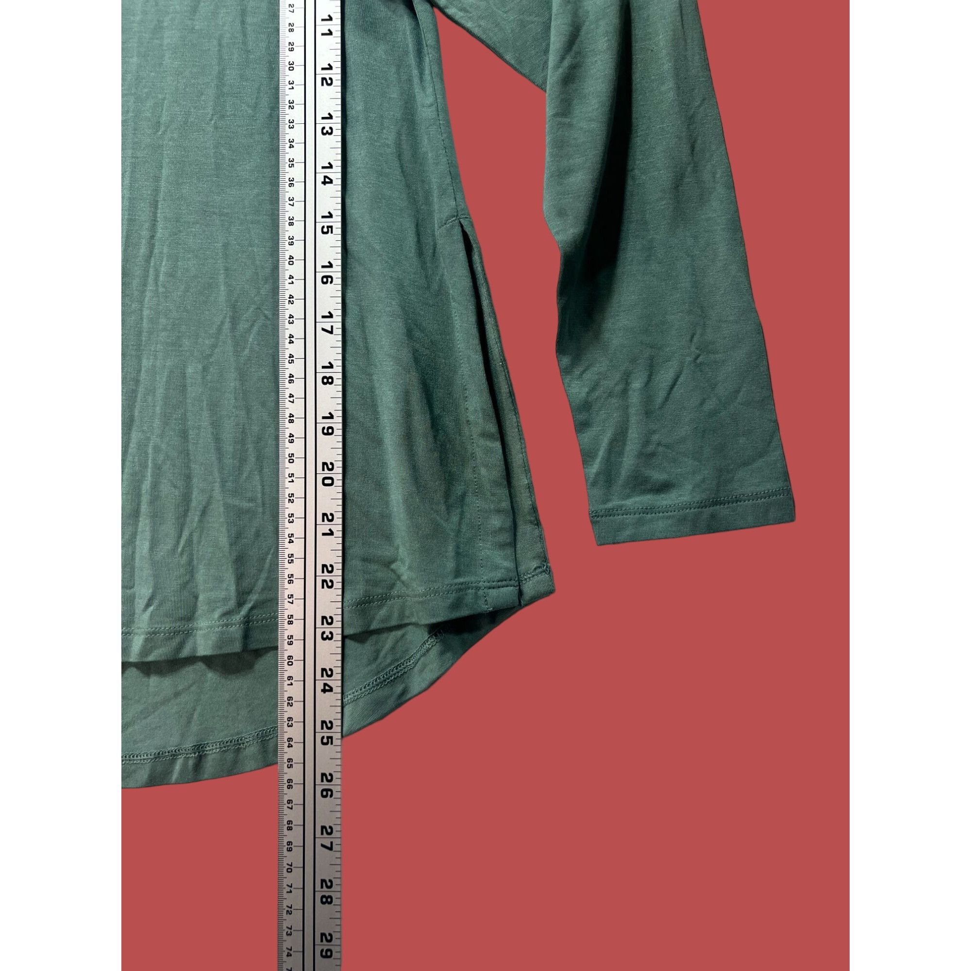 Other All In Motion - Women's Side Slit Long Sleeve Top - Green - Size XS / US 0-2 / IT 36-38 - 8 Thumbnail