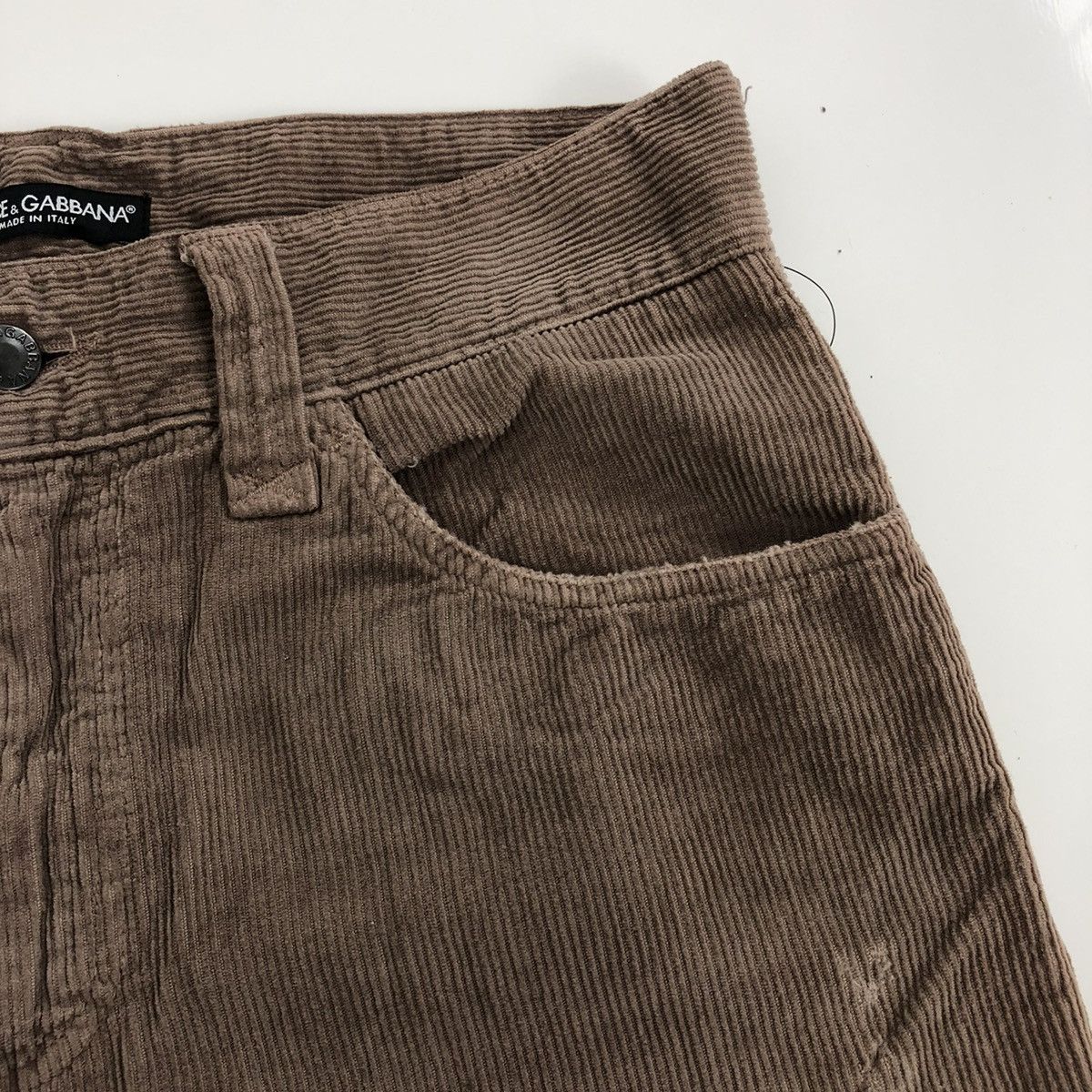 Designer × Dolce & Gabbana × Vintage Vintage Dolce & Gabbana 20 Loose Corduroy Distressed Pants Size US 32 / EU 48 - 13 Thumbnail