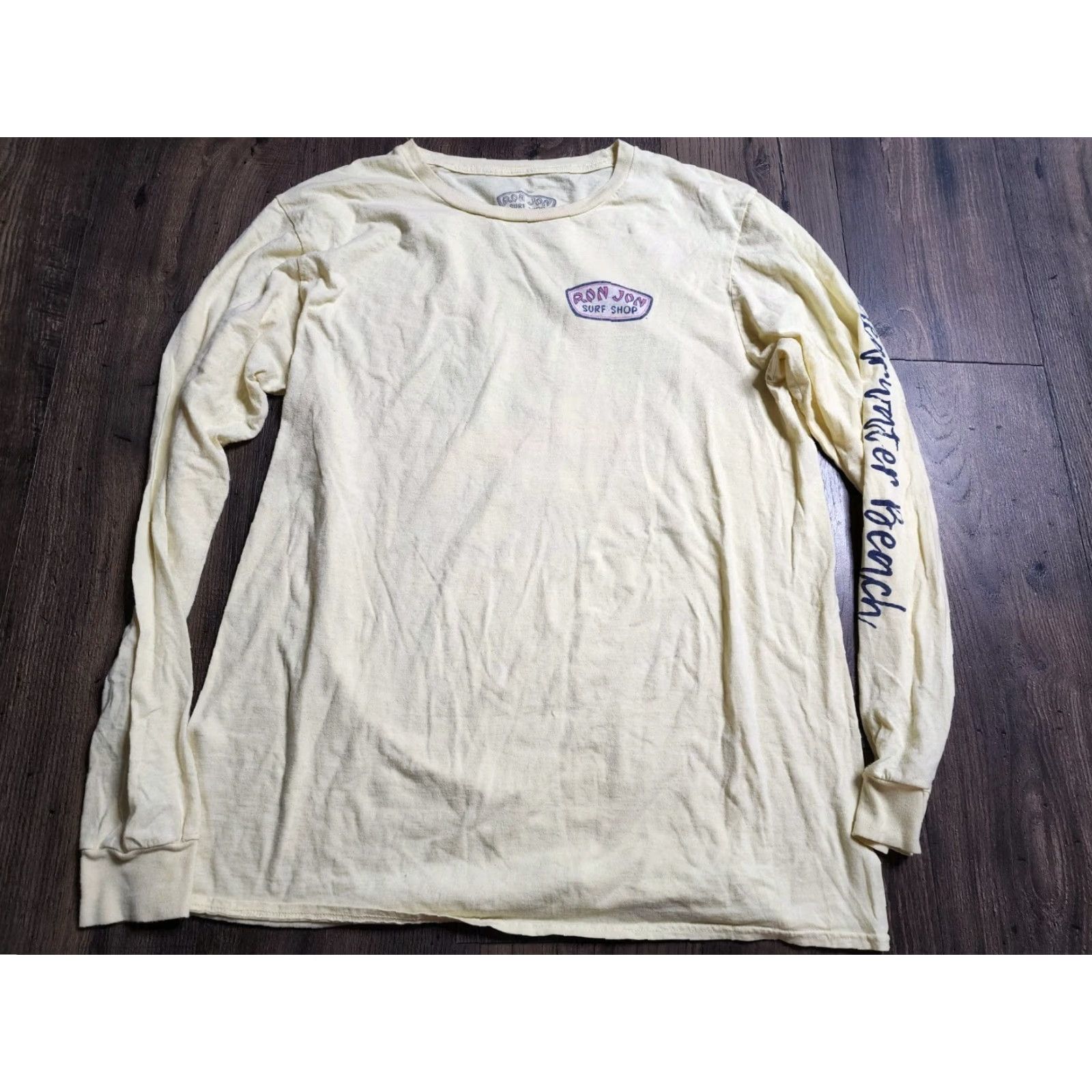Ron Jon Surf Shop Ron Jon Surf Shop Long Sleeve T-Shirt Adult XL Yellow Surf Beach Graphic Unisex Size US XL / EU 56 / 4 - 4 Thumbnail
