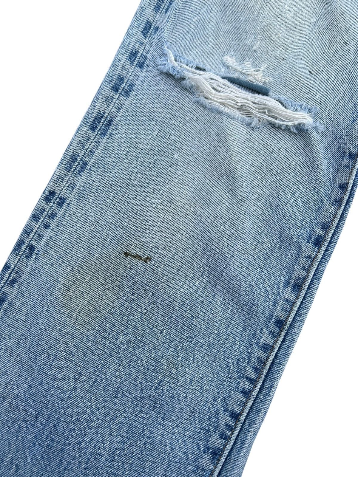 Levi's 80's THRASHED Levi's 524 Selvedge Reconstructed Repair Denim Size US 29 - 6 Thumbnail