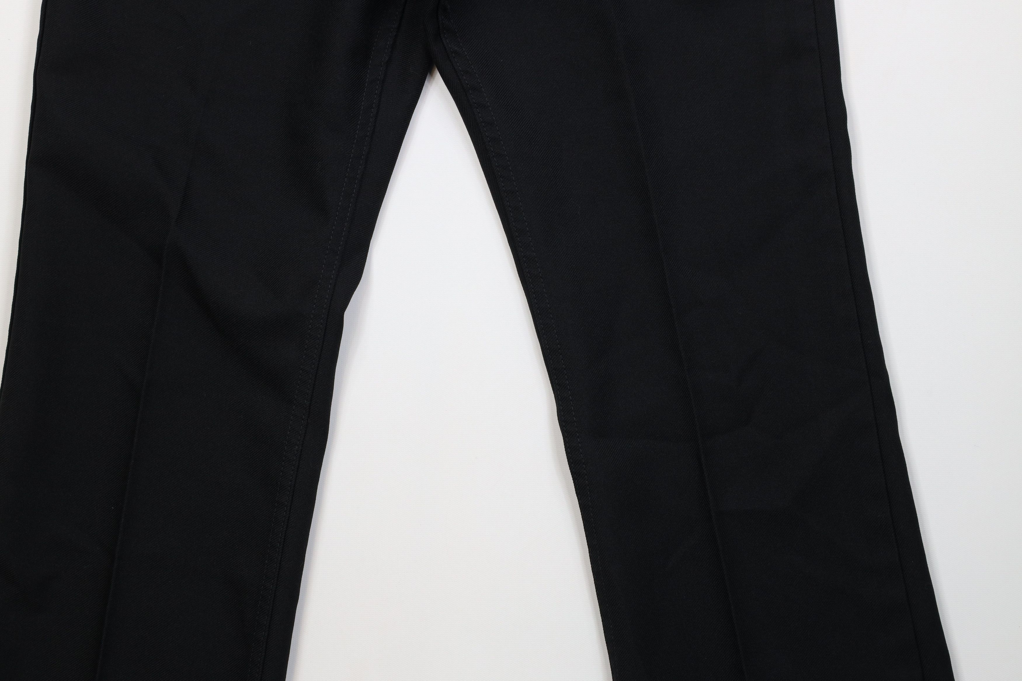 Wrangler Vintage 90s Wrangler Knit Flared Wide Leg Chino Pants Black Size US 38 / EU 54 - 4 Thumbnail