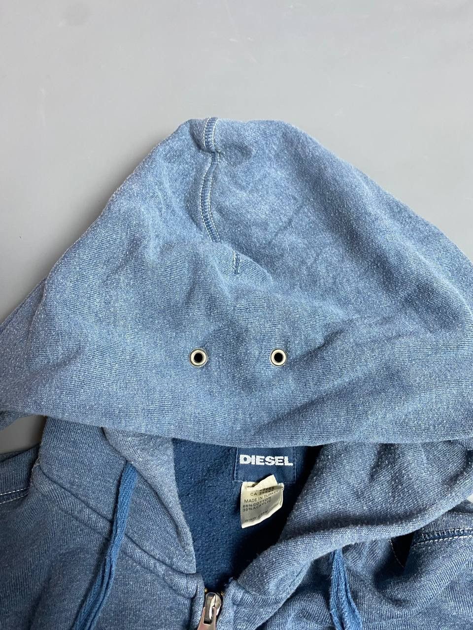 Diesel Diesel Royal Rock Zip Hoodie Sz M Blue Fabric Faded Graphic Size US M / EU 48-50 / 2 - 9 Thumbnail