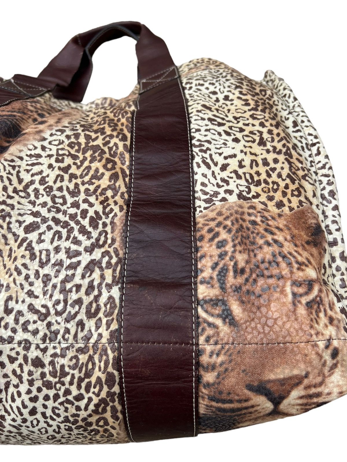 Vintage Vintage Japan Cheetah Leopard Large Tote Bag Size ONE SIZE - 8 Thumbnail
