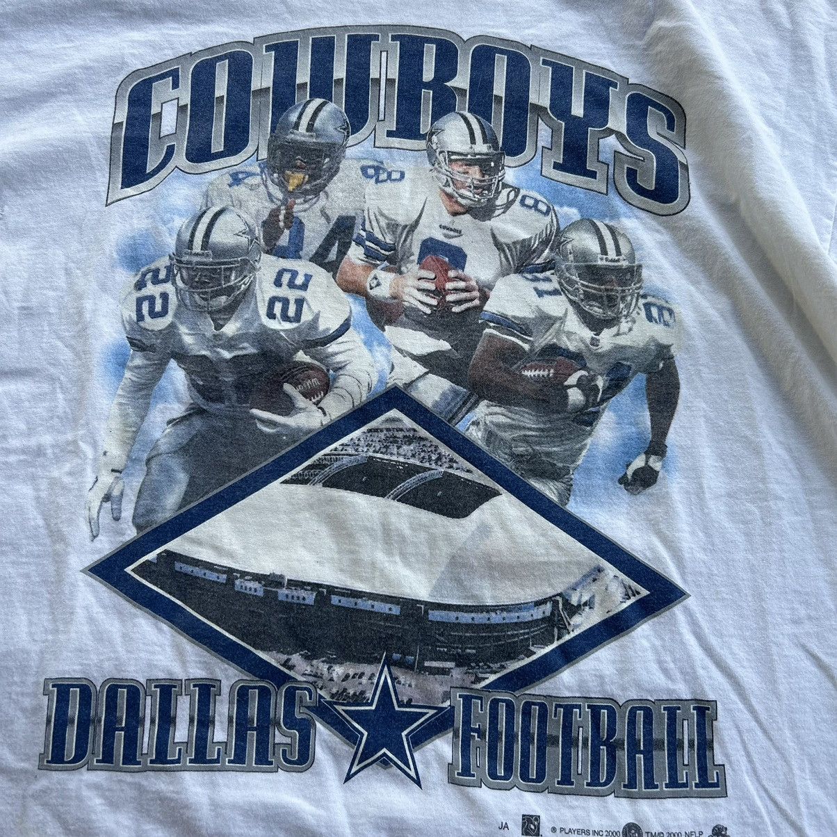 NFL Vintage Dallas Cowboys NFL Troy Aikman Distressed T Shirt Size US XL / EU 56 / 4 - 12 Thumbnail