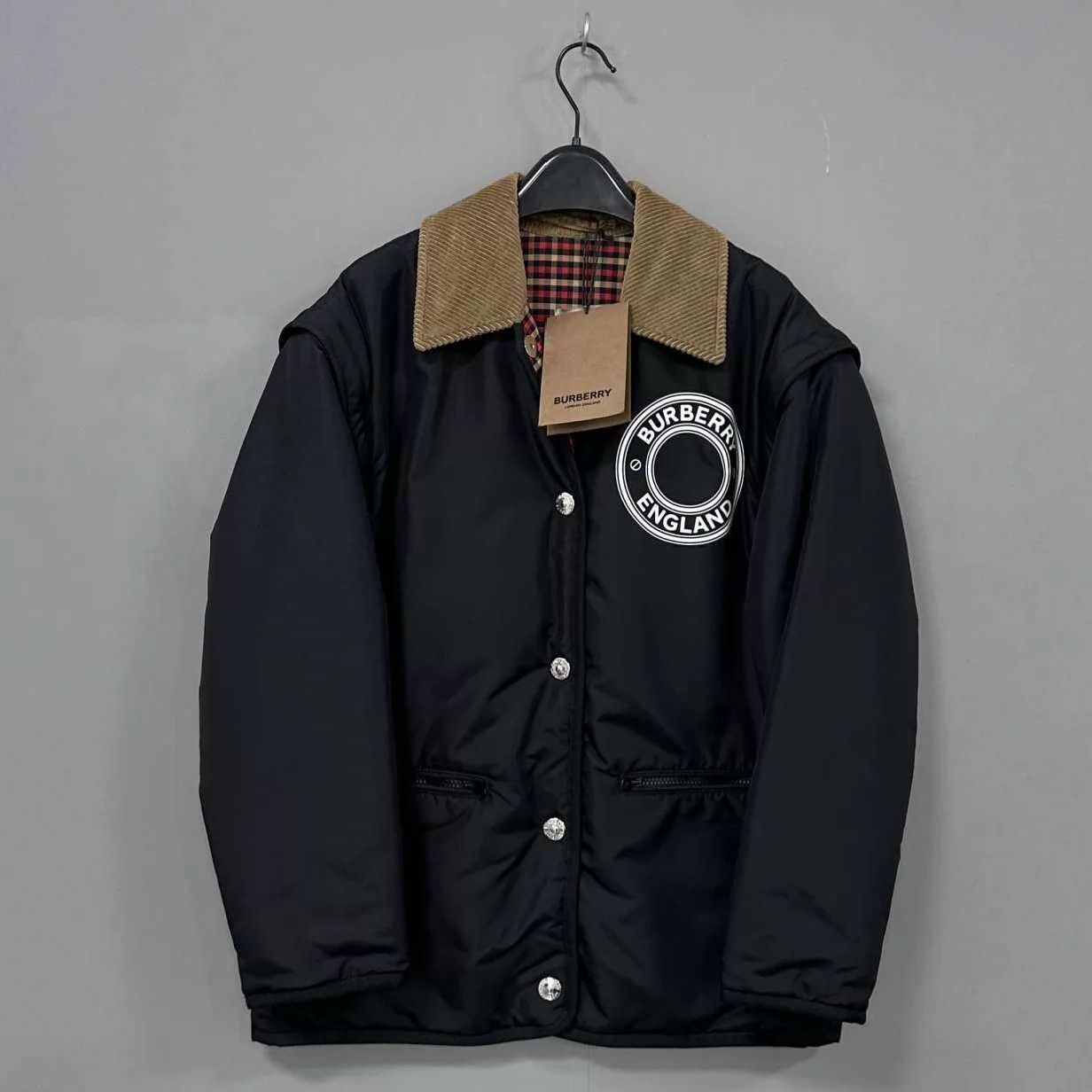 Burberry Burberry Removable Sleeves Bi-Sided Logo Jacket S Size US S / EU 44-46 / 1 - 1 Thumbnail