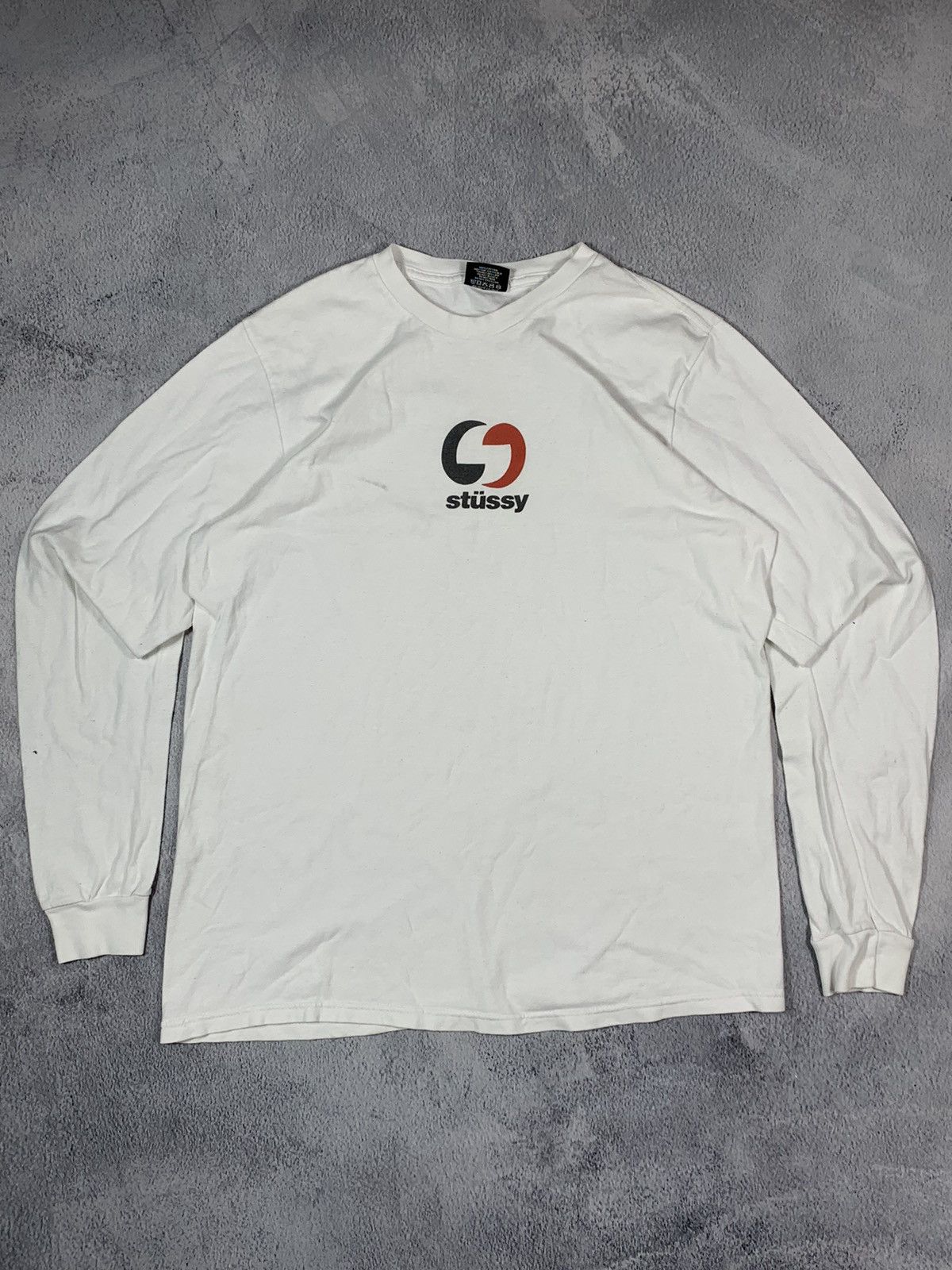 Stussy × Vintage Vintage Y2K Stussy long sleeve central logo streetwear S Size US S / EU 44-46 / 1 - 1 Thumbnail