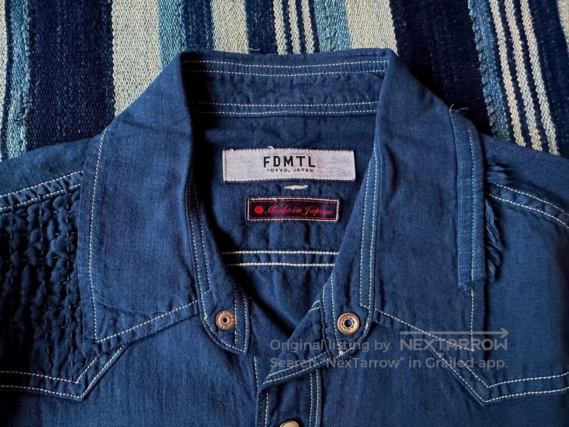 FDMTL fdmtl patchwork denim shirt in new condition. Size US S / EU 44-46 / 1 - 4 Thumbnail