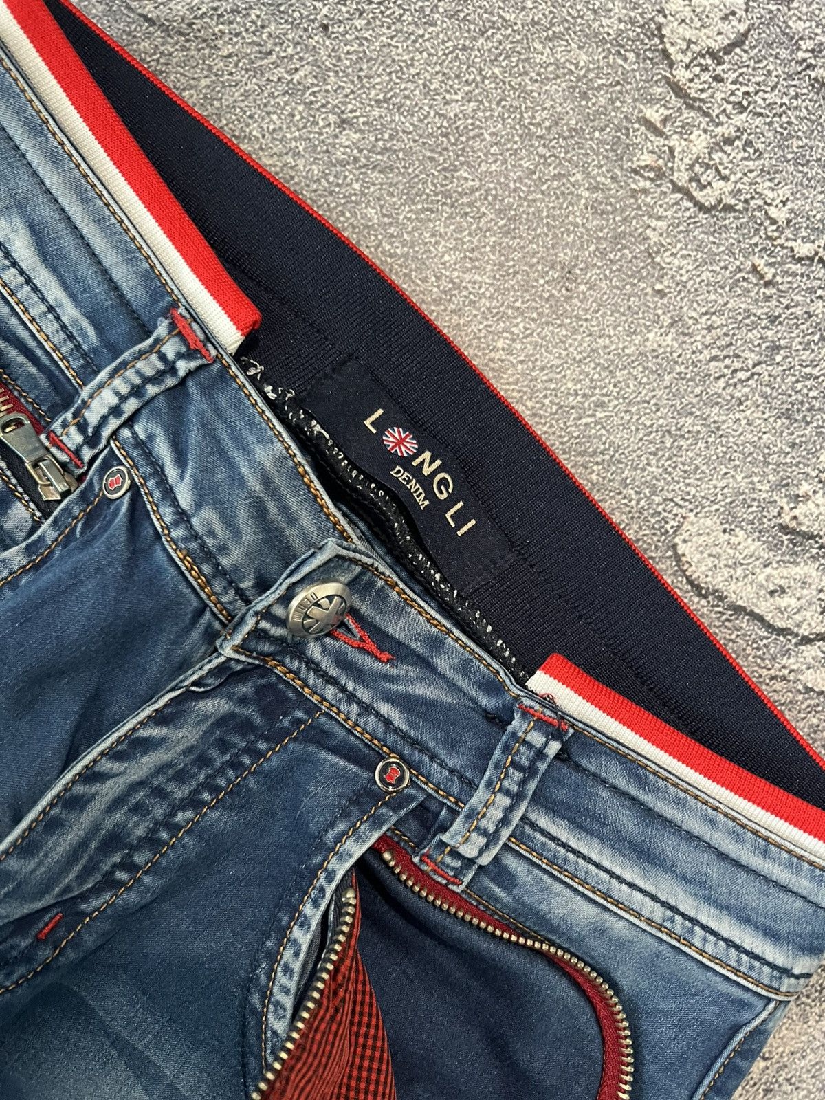 Vintage Archival Glamour Zipper Distressed Jeans Y2K Retro Size US 30 / EU 46 - 4 Thumbnail
