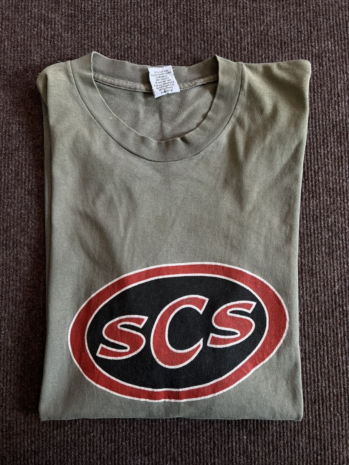 Santa Cruz Skateboards Vintage 90s Santa Cruz Skateboard "SCS" Logo T-Shirt XL Size US XL / EU 56 / 4 - 1 Thumbnail