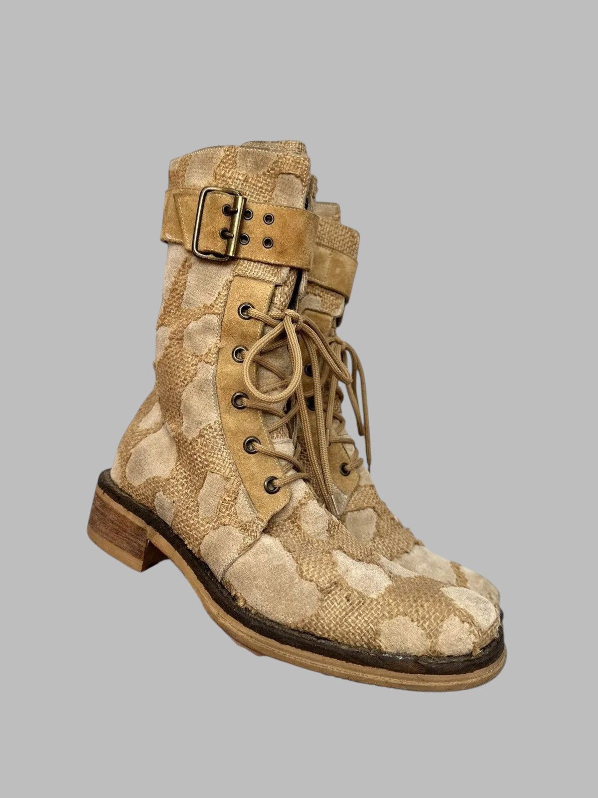 A.S.98 Issey Miyake Guidi Style Vintage AS98 High Leather Boots Size US 8 / IT 38 - 11 Thumbnail