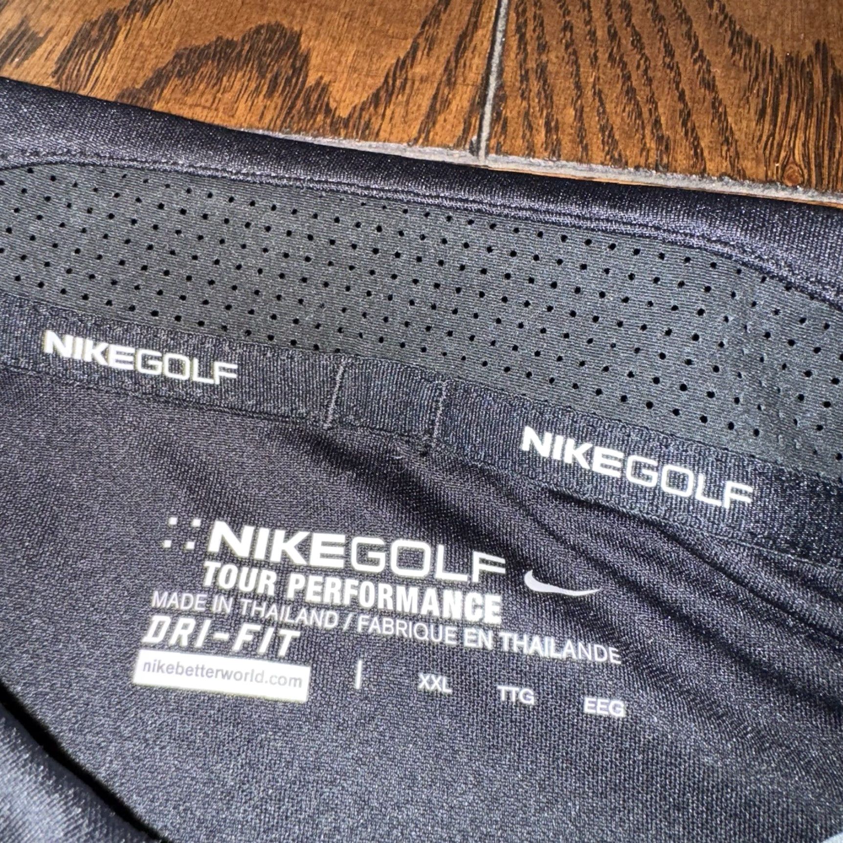 Nike Nike Tour Polo Shirt Nike Golf Gray XXL Regular Men's Short Sleeve Dri-Fit Performance Golf Tennis Walking Classic Modern Sports Size US XXL / EU 58 / 5 - 3 Thumbnail