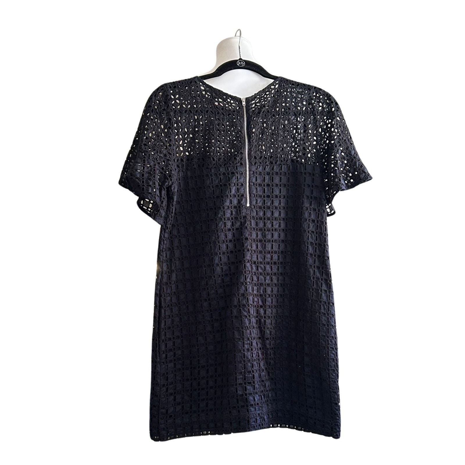 Banana Republic Banana Republic Eyelet Babydoll Dress Sz 4, Navy/Black Size S / US 4 / IT 40 - 4 Thumbnail