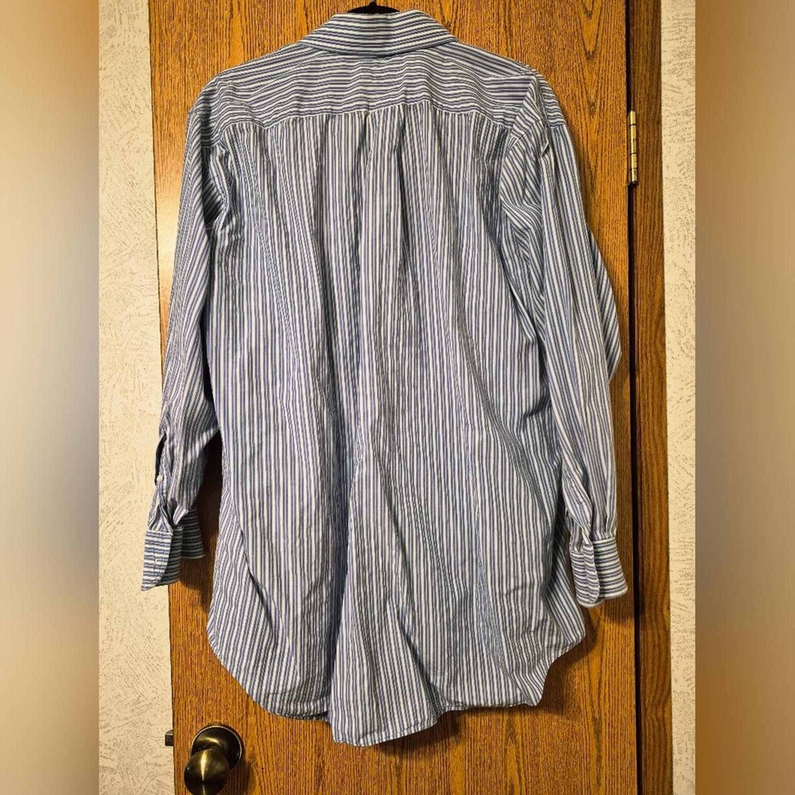 Stafford Stafford Executive Blue Striped Men's Shirt 17 1/2 34 Size US M / EU 48-50 / 2 - 2 Thumbnail