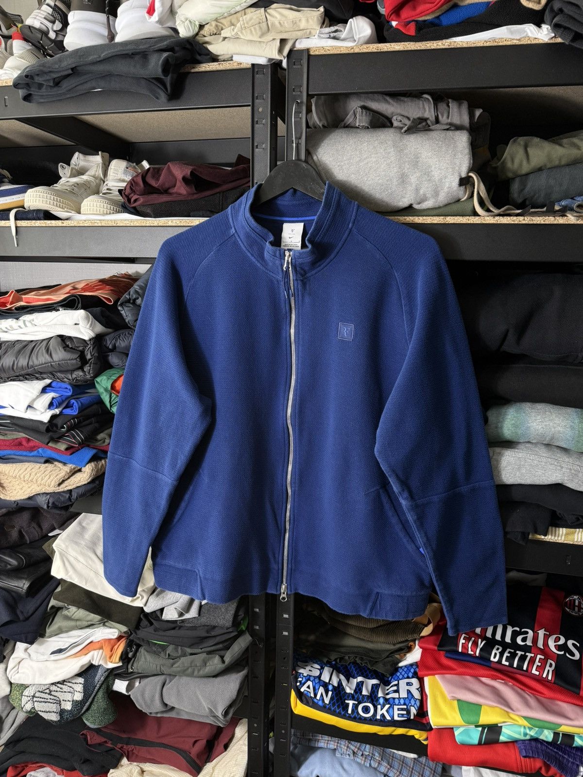 Nike Nike Roger Federer RF Tennis Track Jacket Full Zip Blue L Size US L / EU 52-54 / 3 - 1 Thumbnail