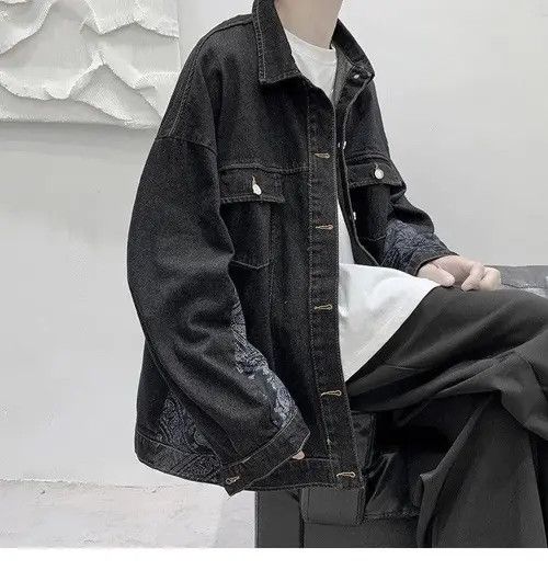 VIBE Patchwork Bandana Denim Jacket Size US L / EU 52-54 / 3 - 8 Thumbnail
